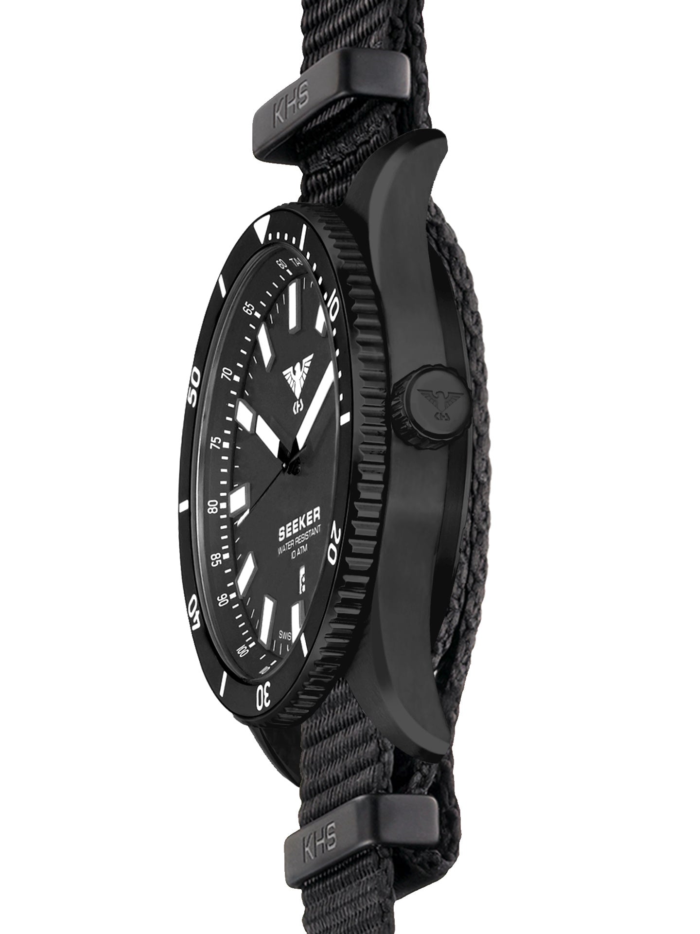 SEEKER | Quarz Analog | Black Steel