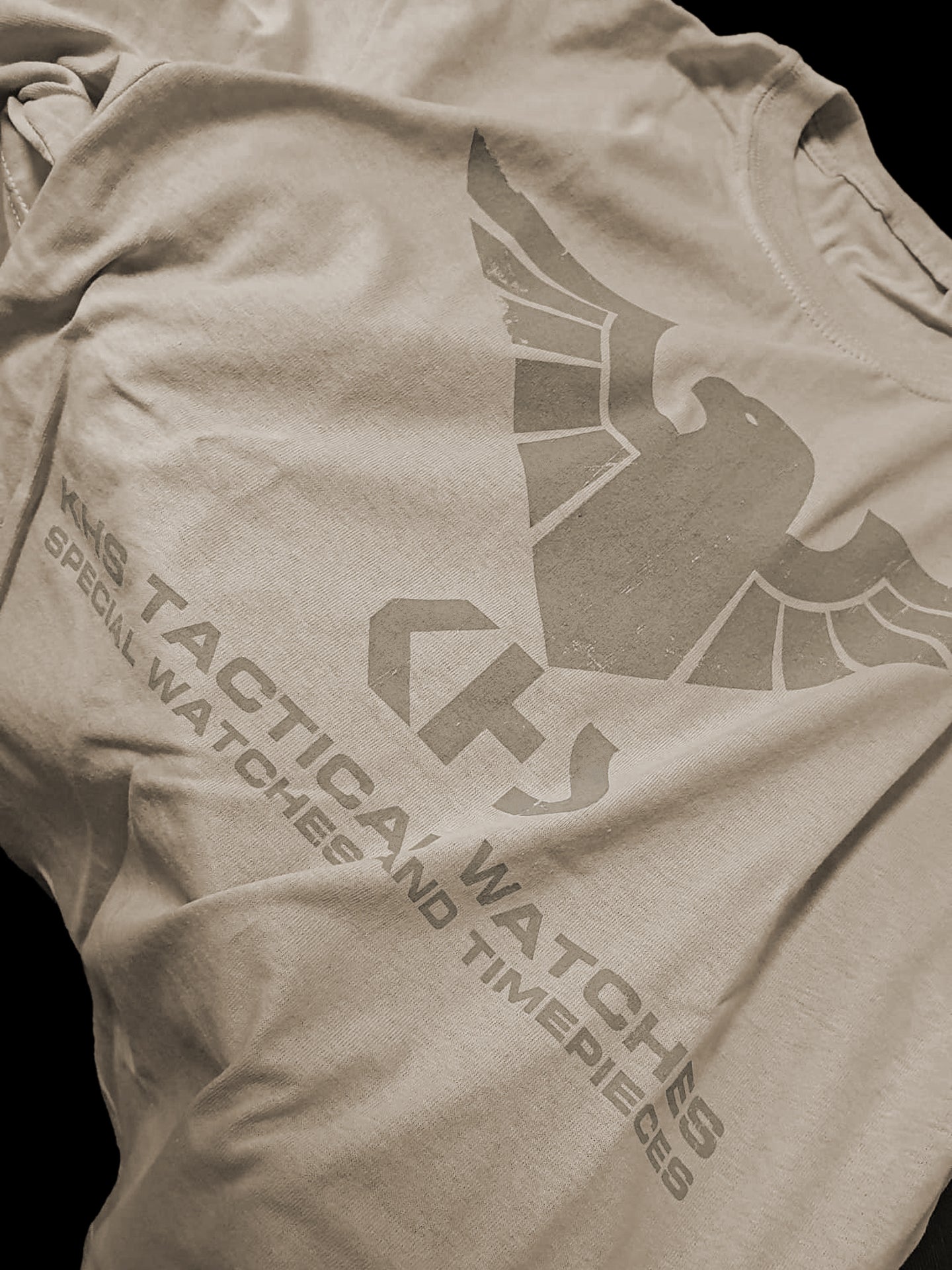 KHS T-Shirt eagle logo Tan