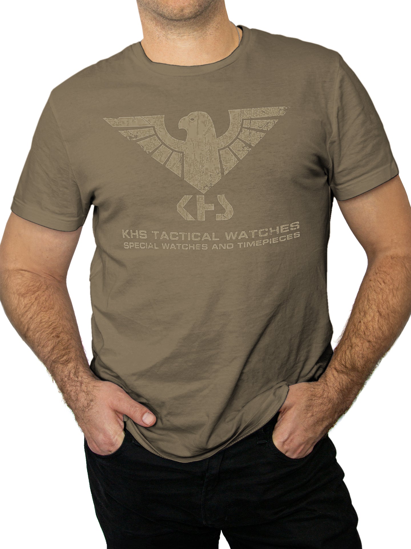 KHS T-Shirt Adlerlogo Oliv