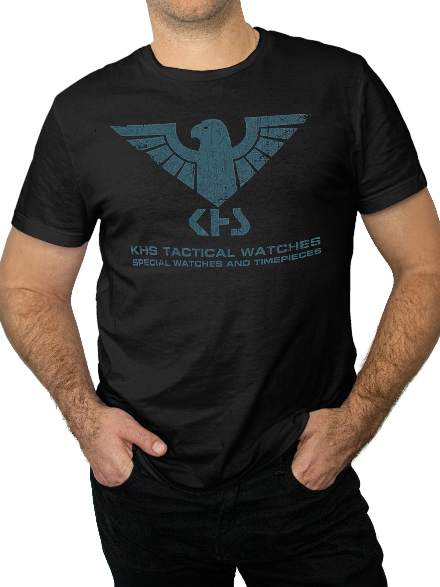 KHS T-Shirt eagle logo black