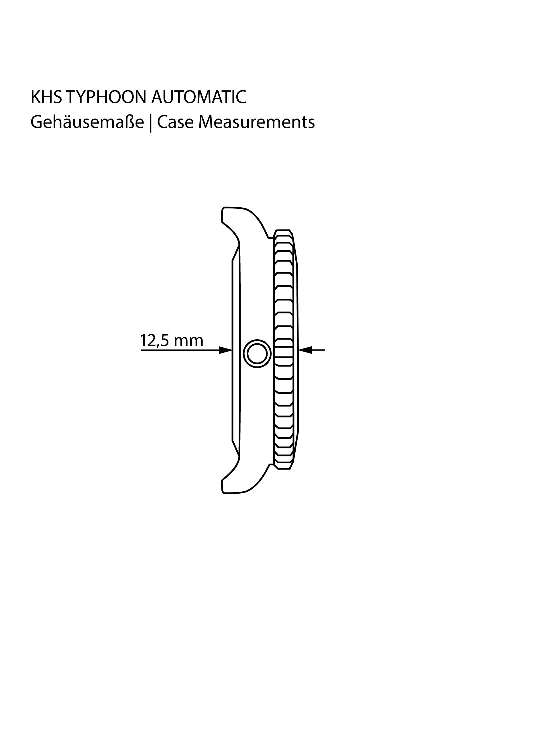 TYPHOON | Automatik Analog | Black Steel