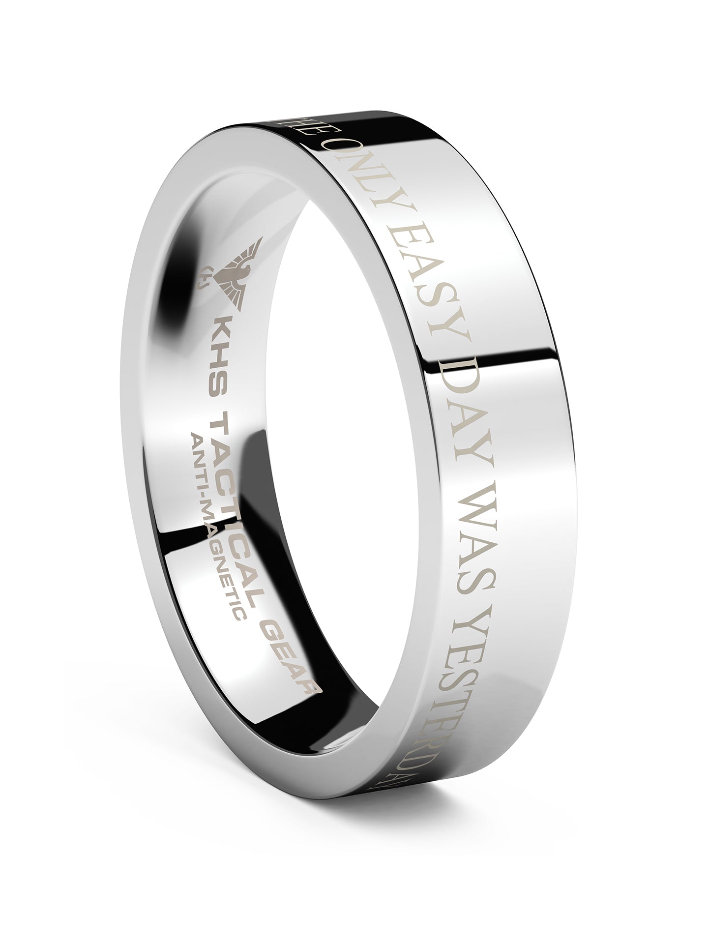 Wolframcarbid Ring Leitspruch