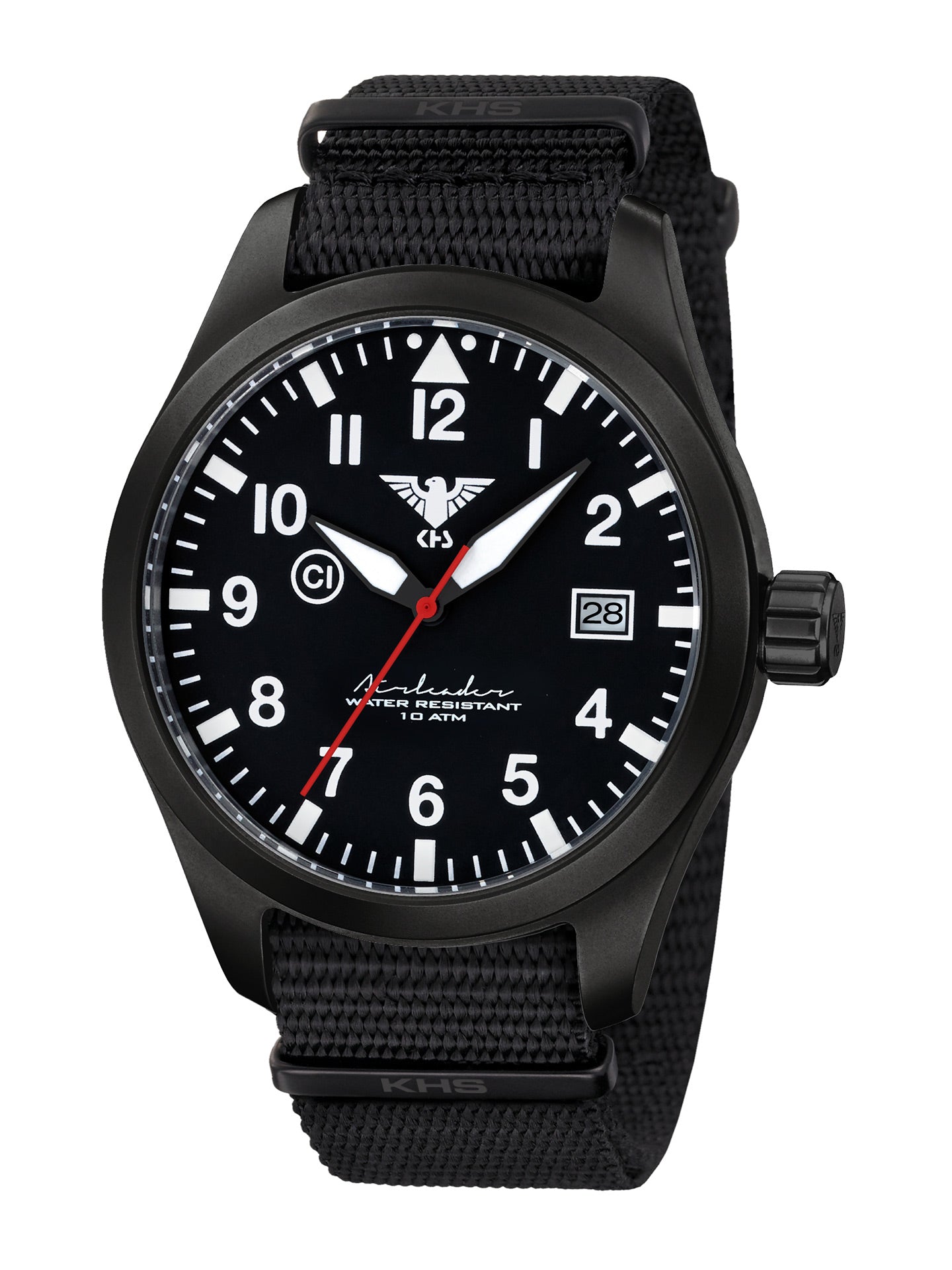 AIRLEADER | Quartz Analog | Black Steel