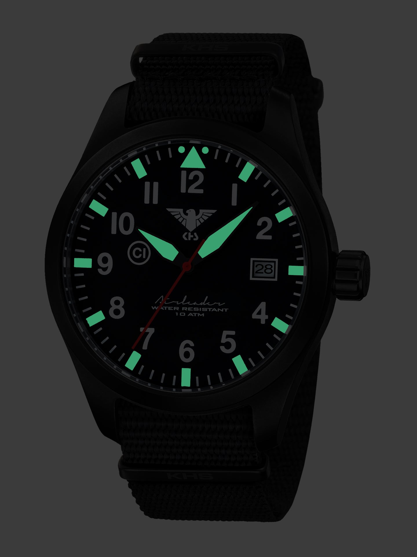 AIRLEADER | Quartz Analog | Black Steel