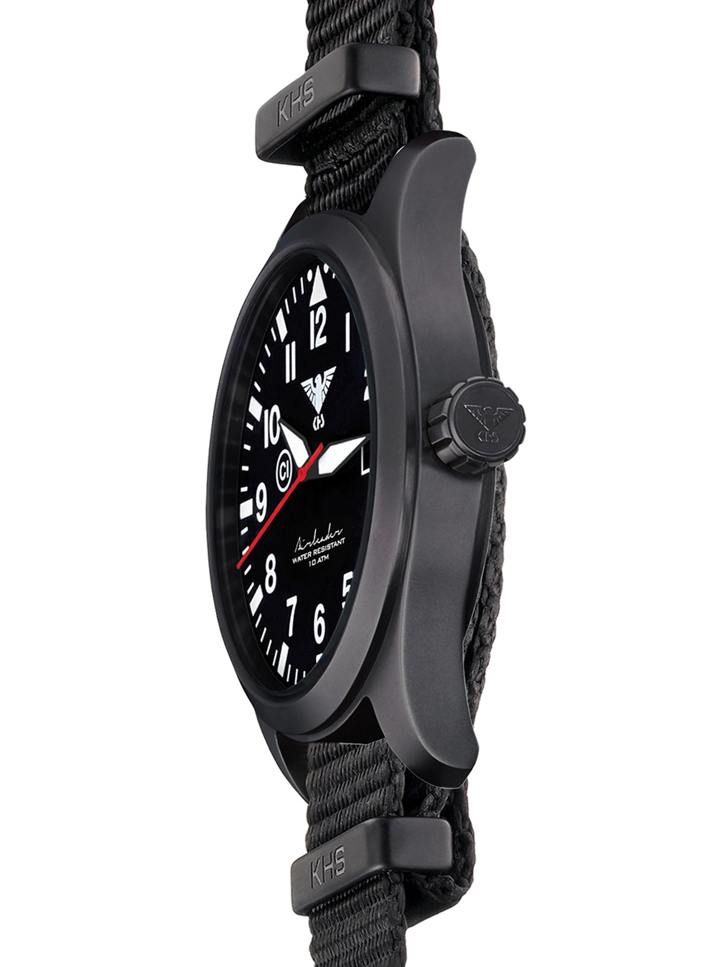 AIRLEADER | Quartz Analog | Black Steel