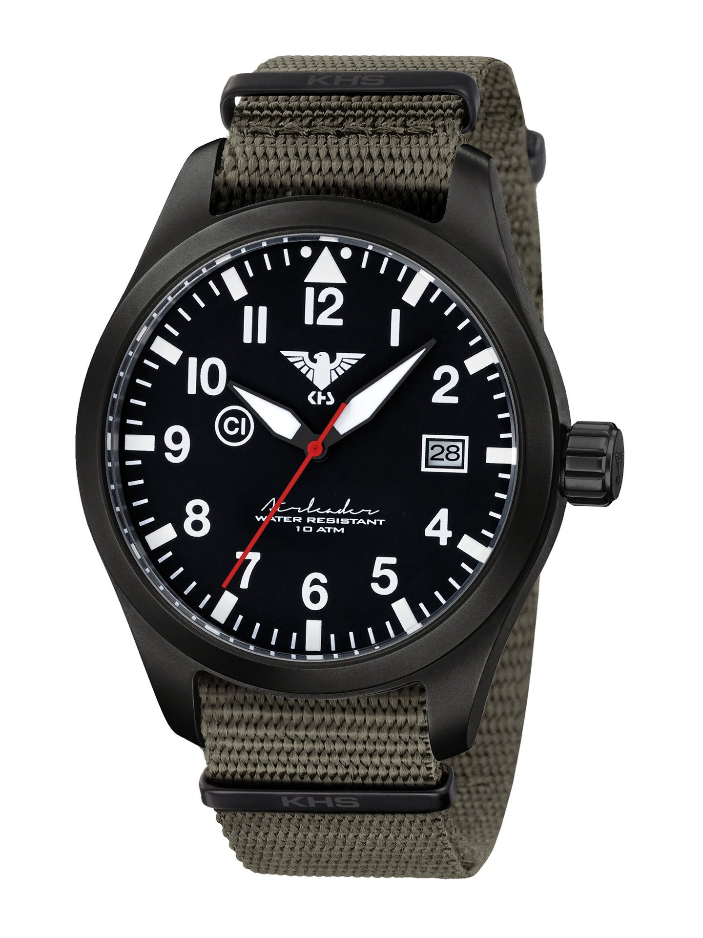 AIRLEADER | Quartz Analog | Black Steel