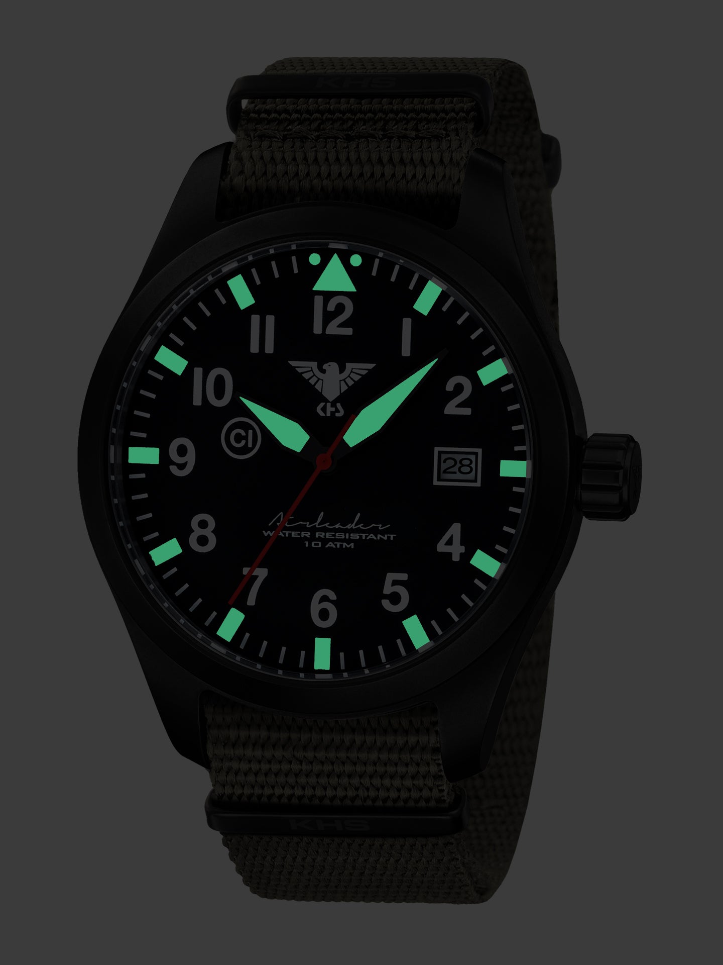 AIRLEADER | Quartz Analog | Black Steel