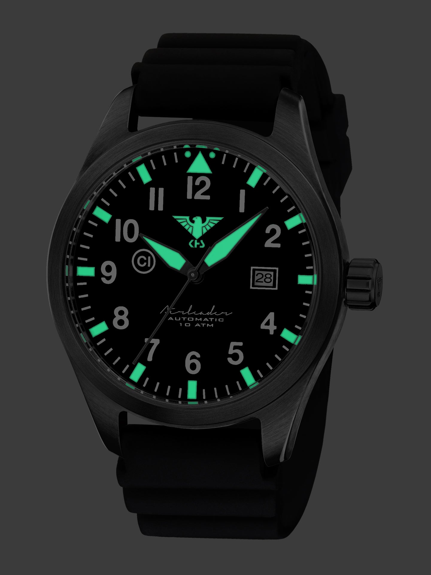 AIRLEADER | Automatic Analog | Black Steel