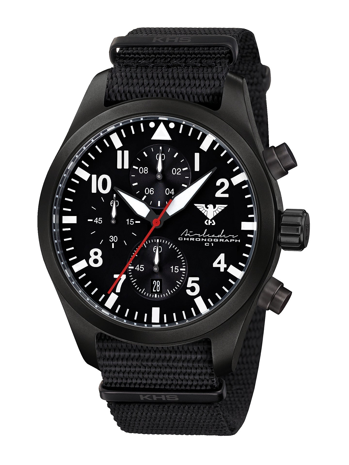 AIRLEADER | Quarz Chronograph | Black Steel
