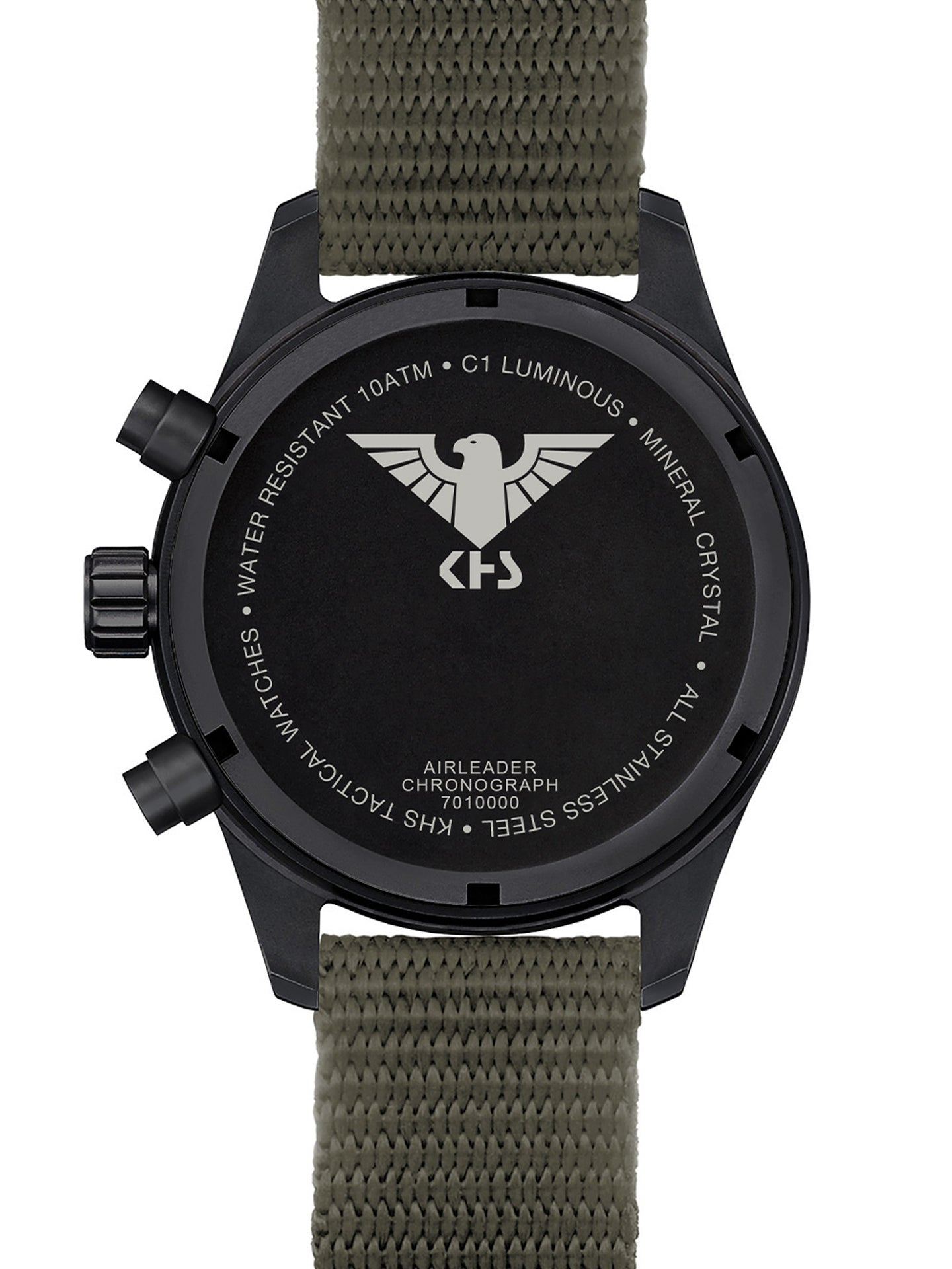 AIRLEADER | Quarz Chronograph | Black Steel
