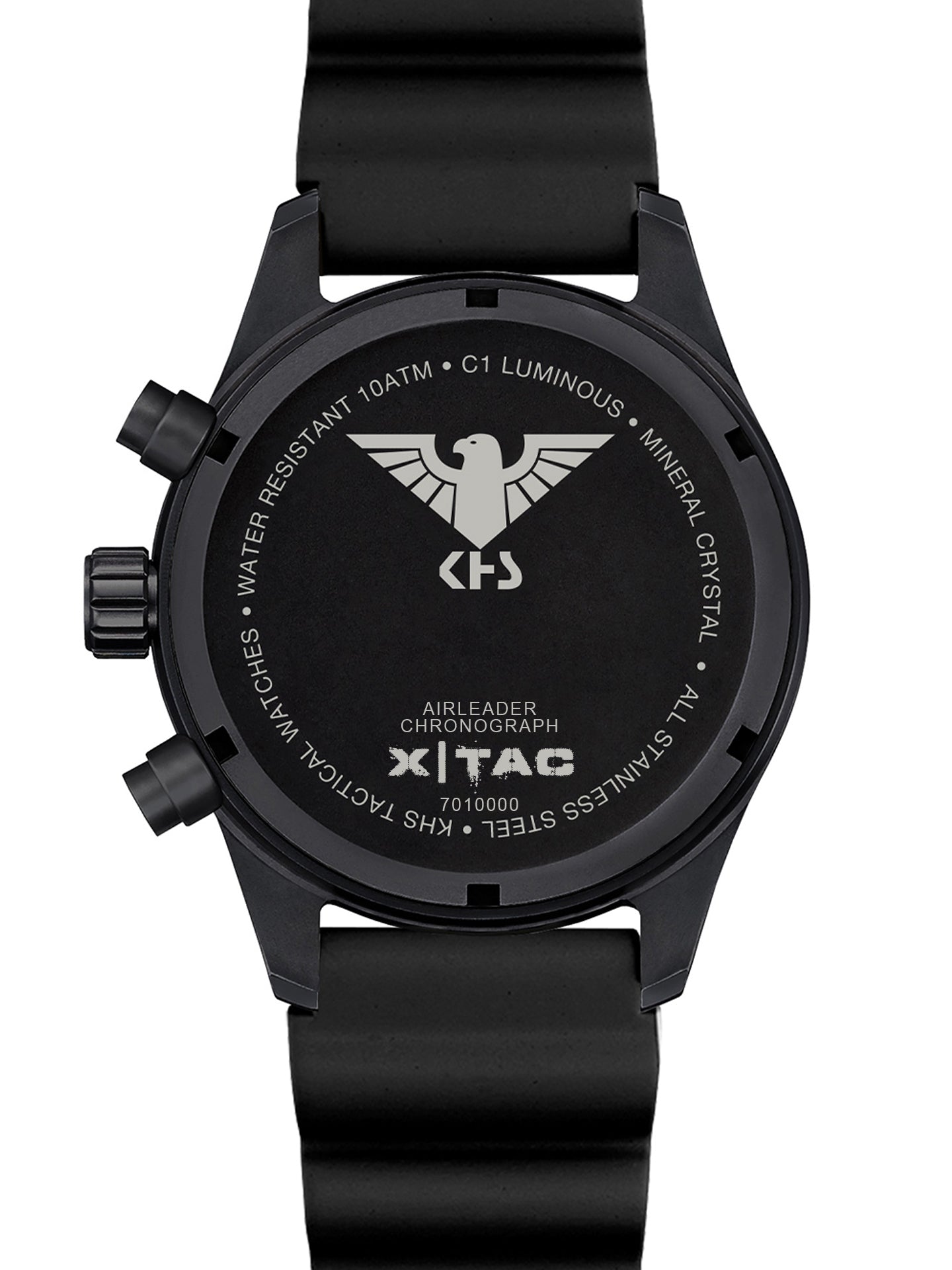 AIRLEADER | Quarz Chronograph | Black Steel XTAC