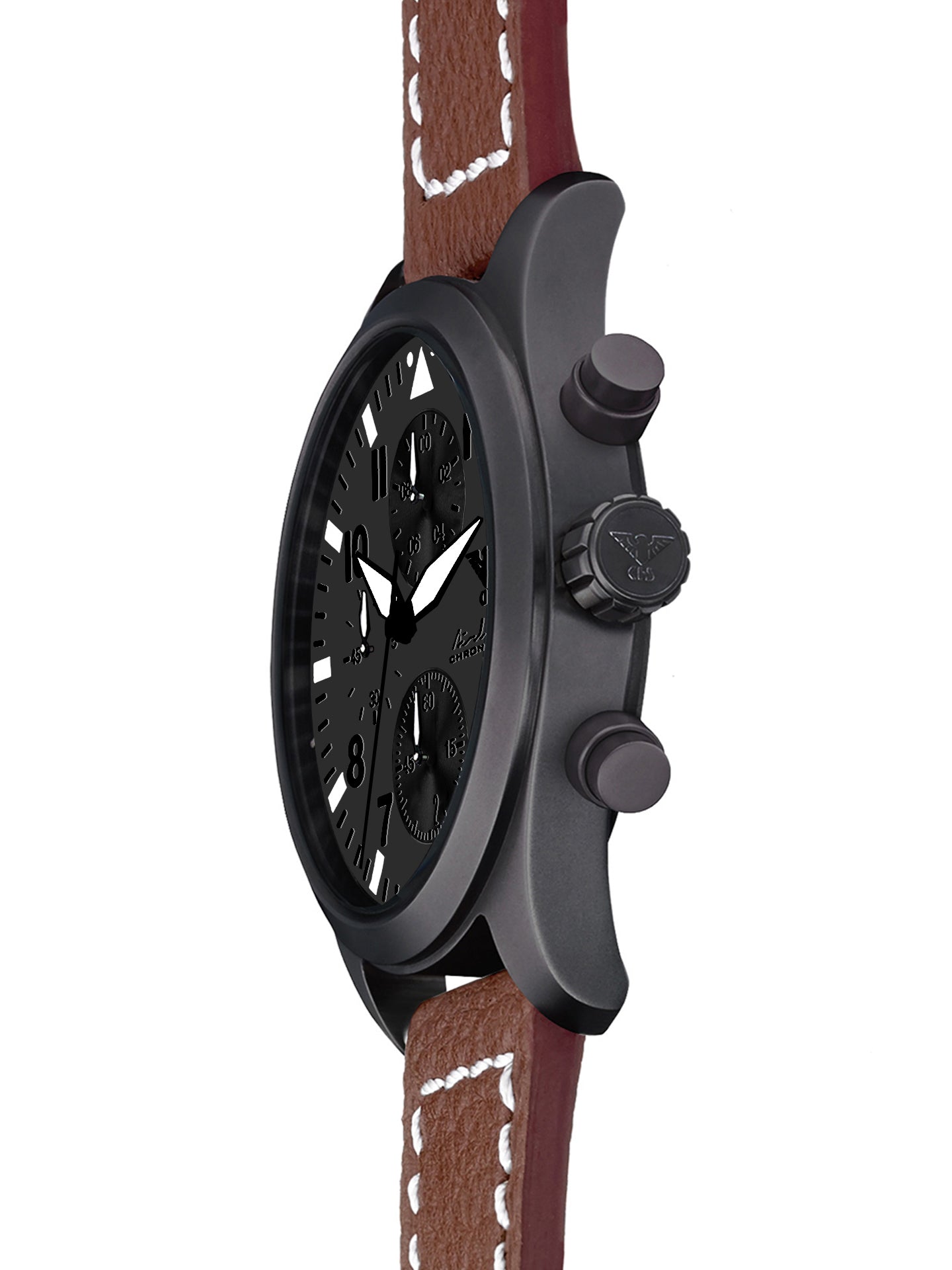 AIRLEADER | Quarz Chronograph | Black Steel XTAC