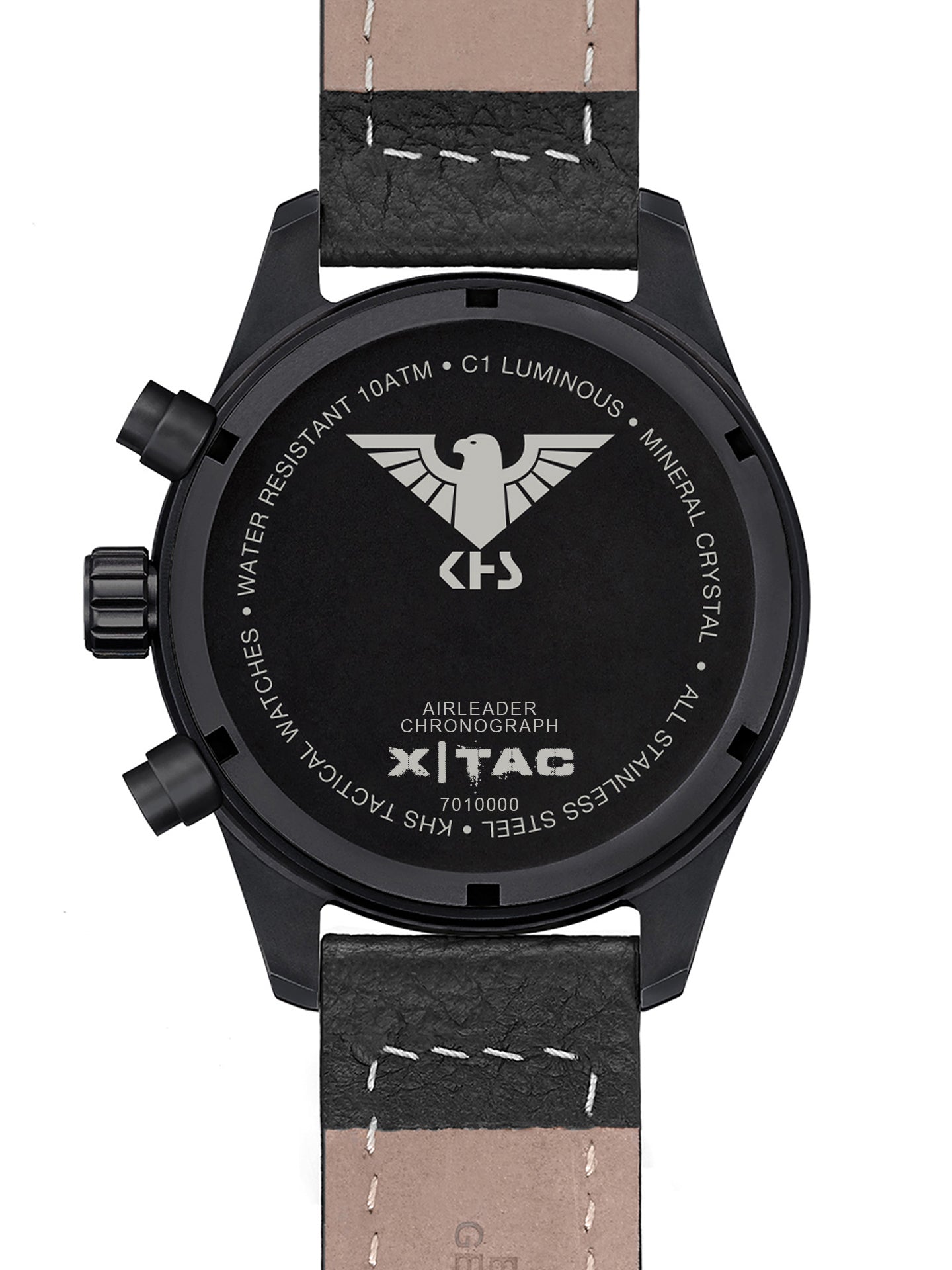 AIRLEADER Black Steel Chronograph XTAC