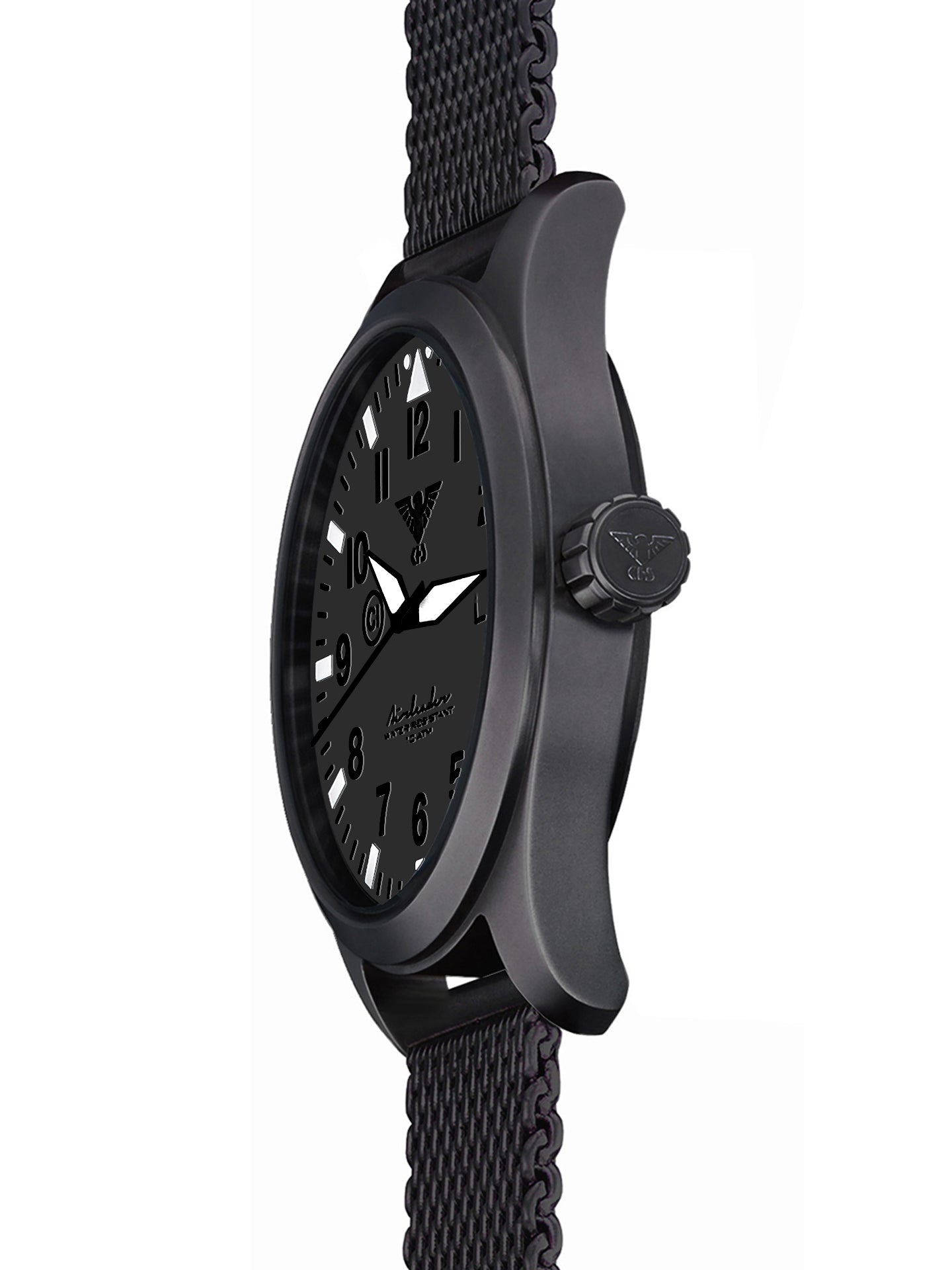 AIRLEADER | Quarz Analog | Black Steel XTAC