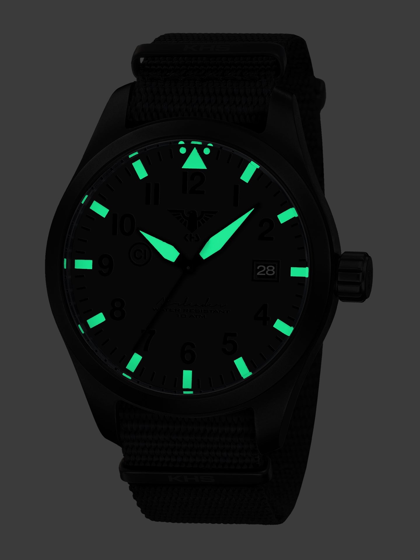 AIRLEADER | Quarz Analog | Black Steel XTAC