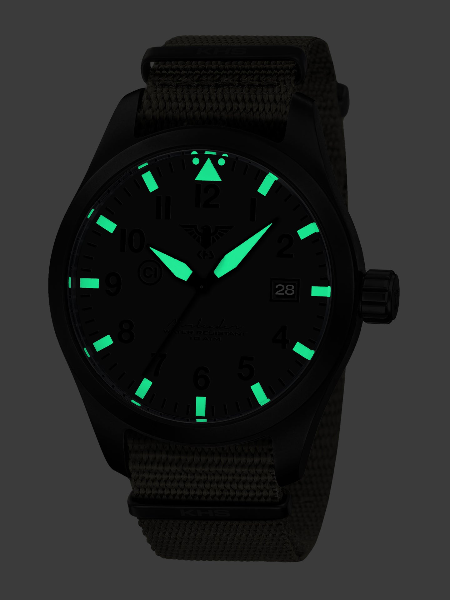 AIRLEADER | Quarz Analog | Black Steel XTAC