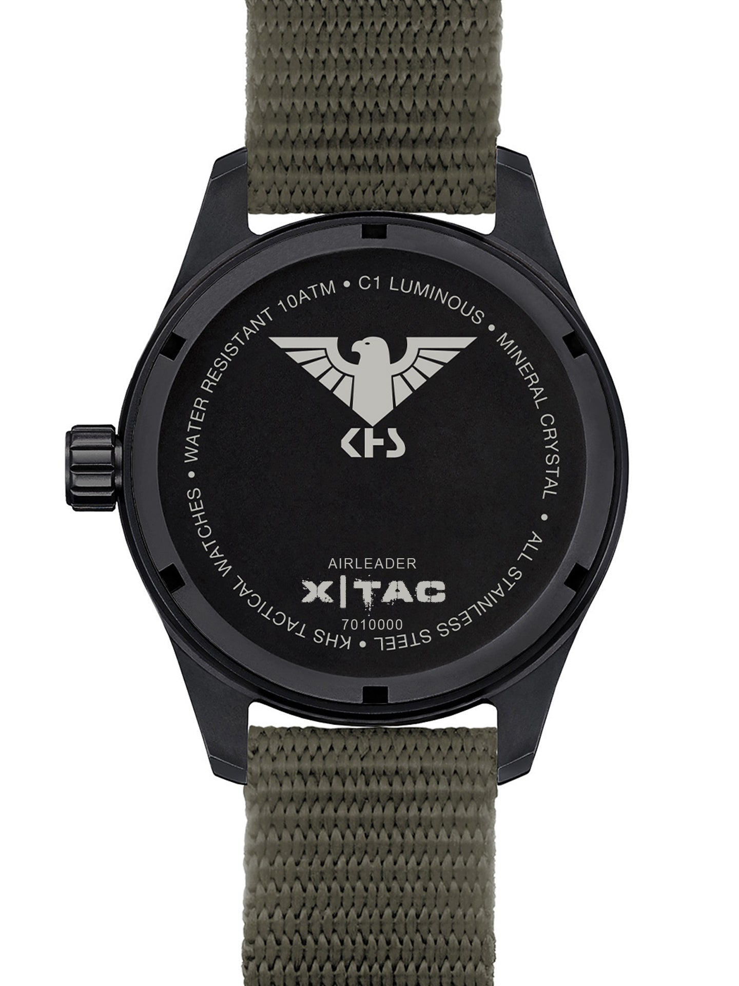 AIRLEADER | Quarz Analog | Black Steel XTAC