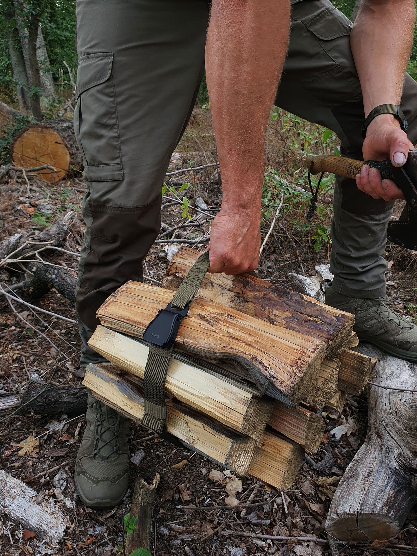 Airseat Belt Steingrau-Oliv