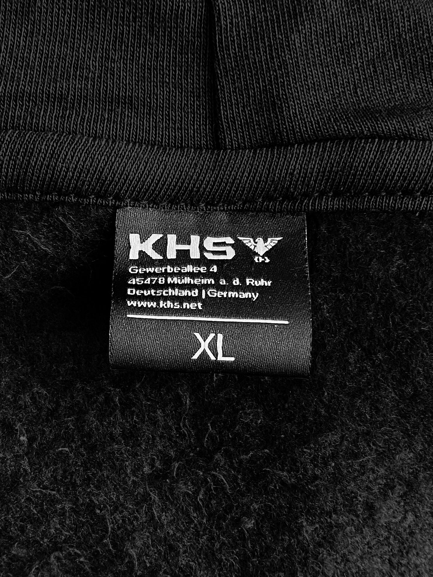 KHS Hoodie mit Zipper Schwarz