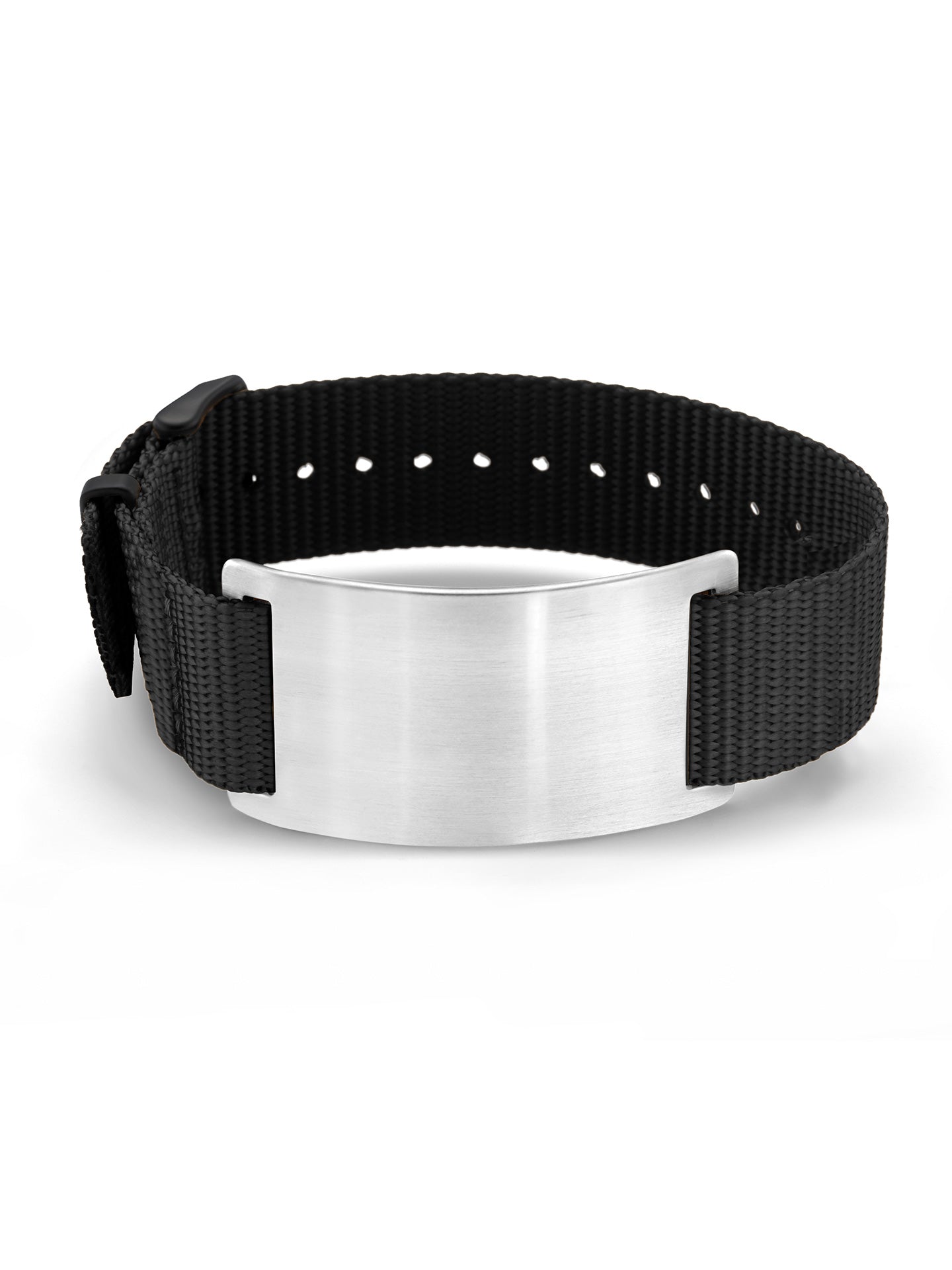 ID Tag Steel gebogen mit Band