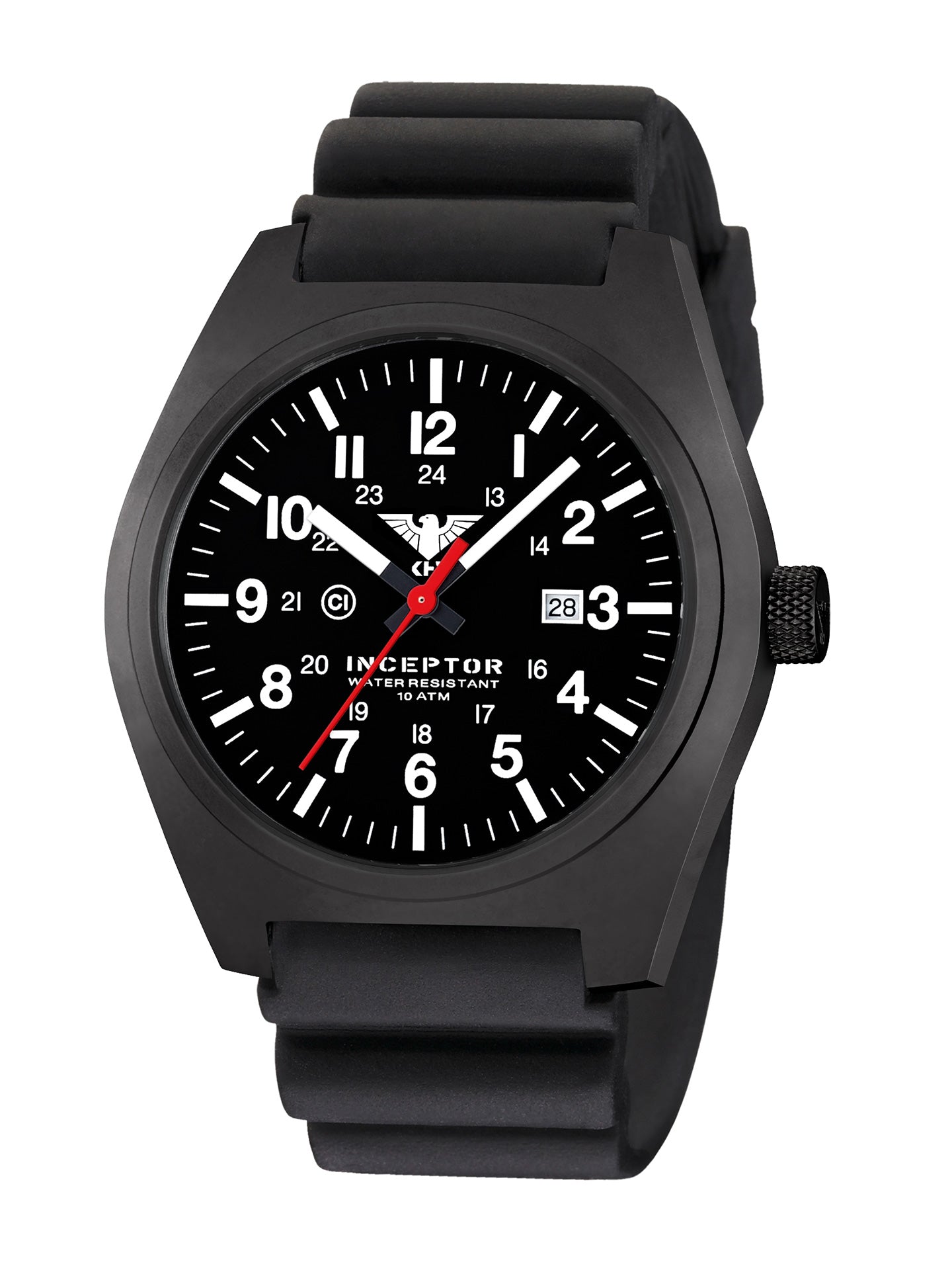 INCEPTOR | Quarz Analog | Black Steel