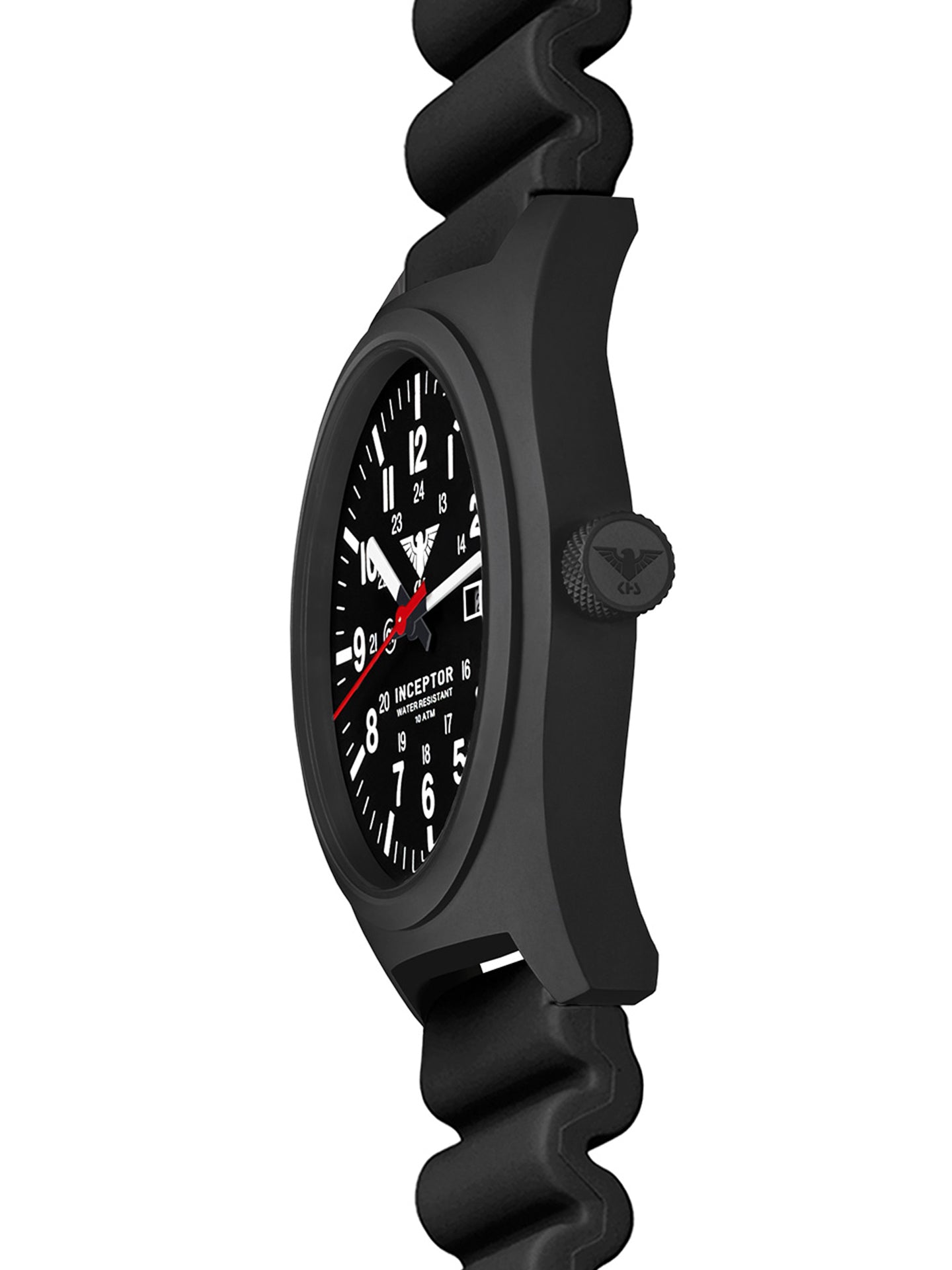 INCEPTOR | Quartz Analog | Black Steel