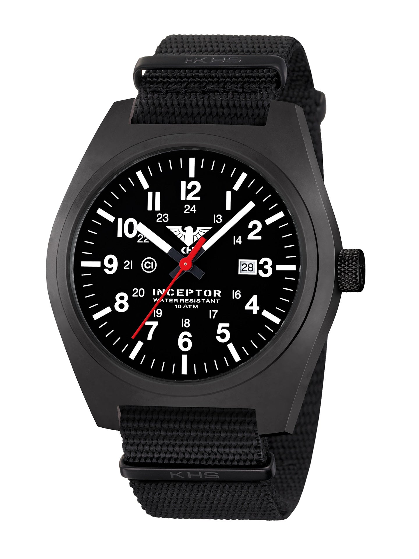 INCEPTOR | Quartz Analog | Black Steel