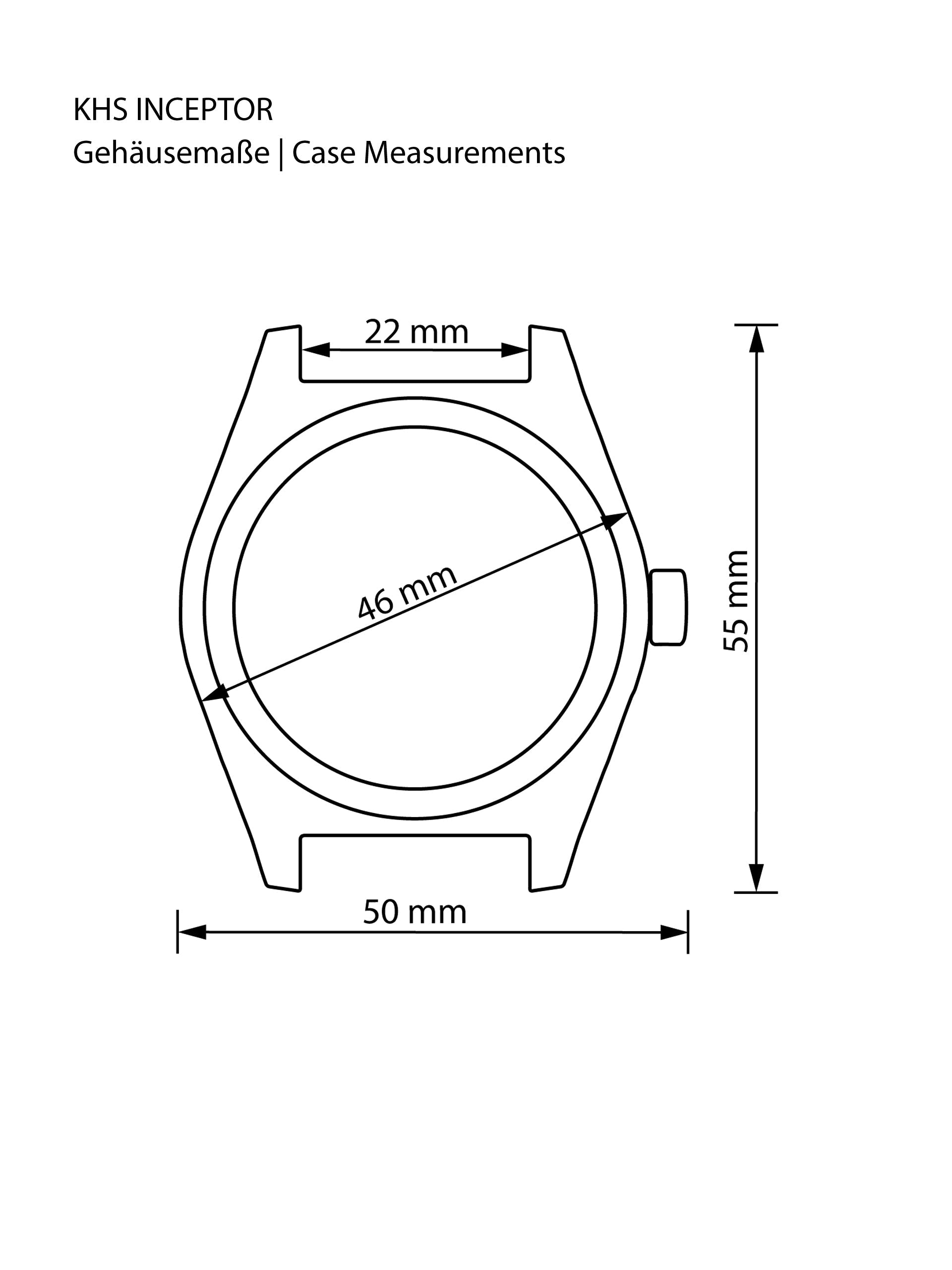 INCEPTOR | Quartz Analog | Black Steel