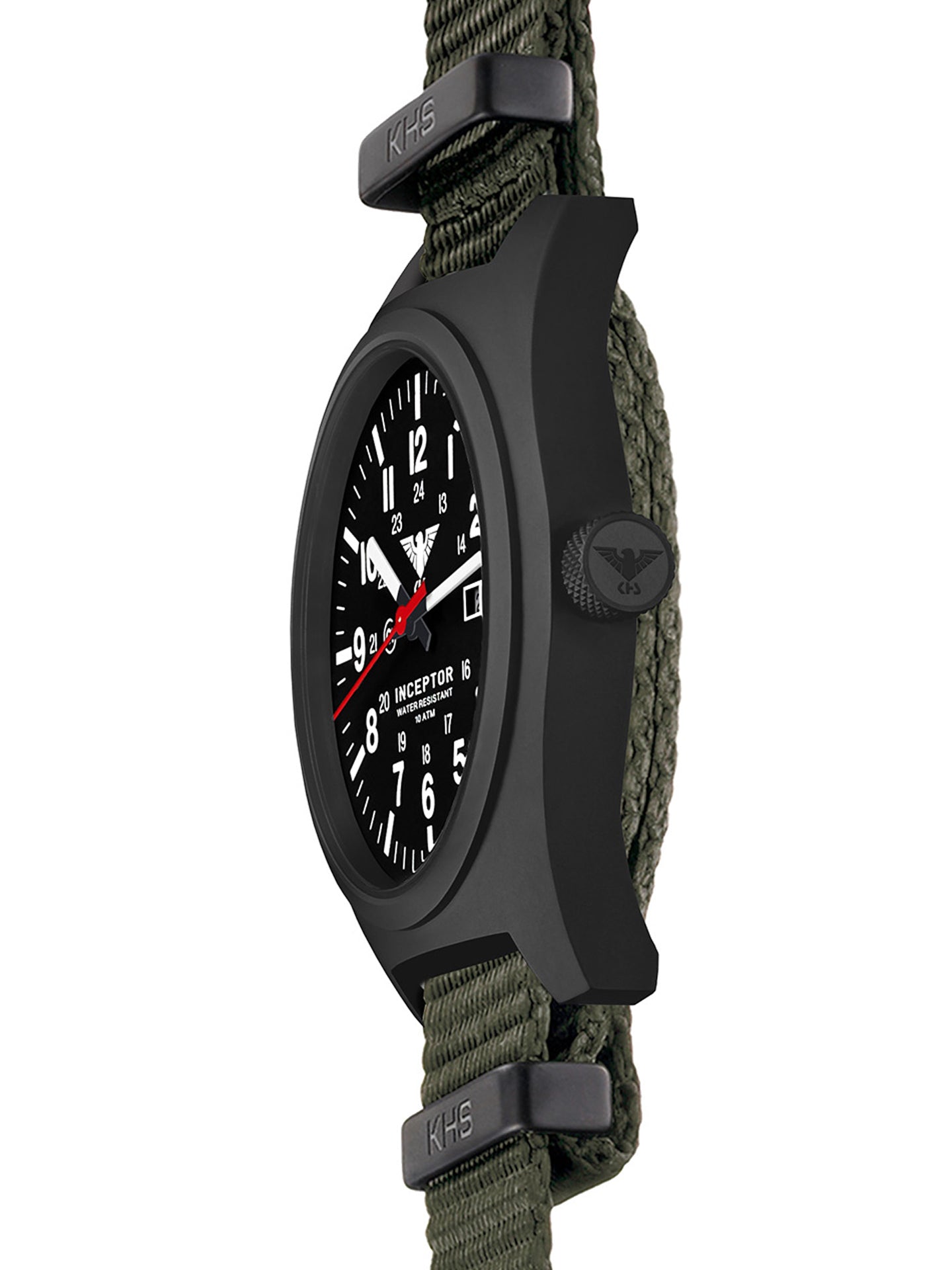 INCEPTOR | Quartz Analog | Black Steel