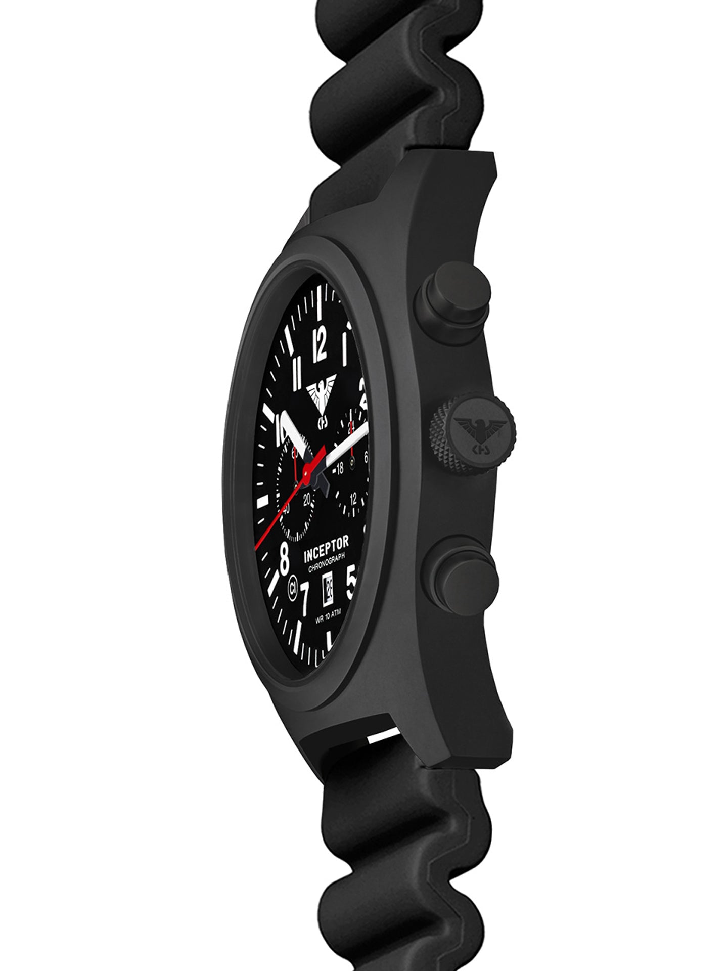 INCEPTOR | Quarz Chronograph | Black Steel