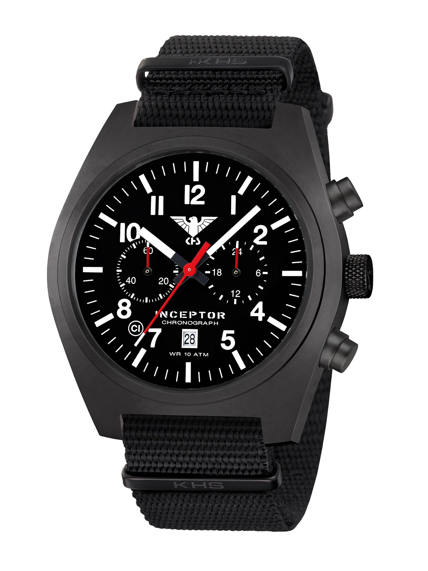INCEPTOR | Quarz Chronograph | Black Steel