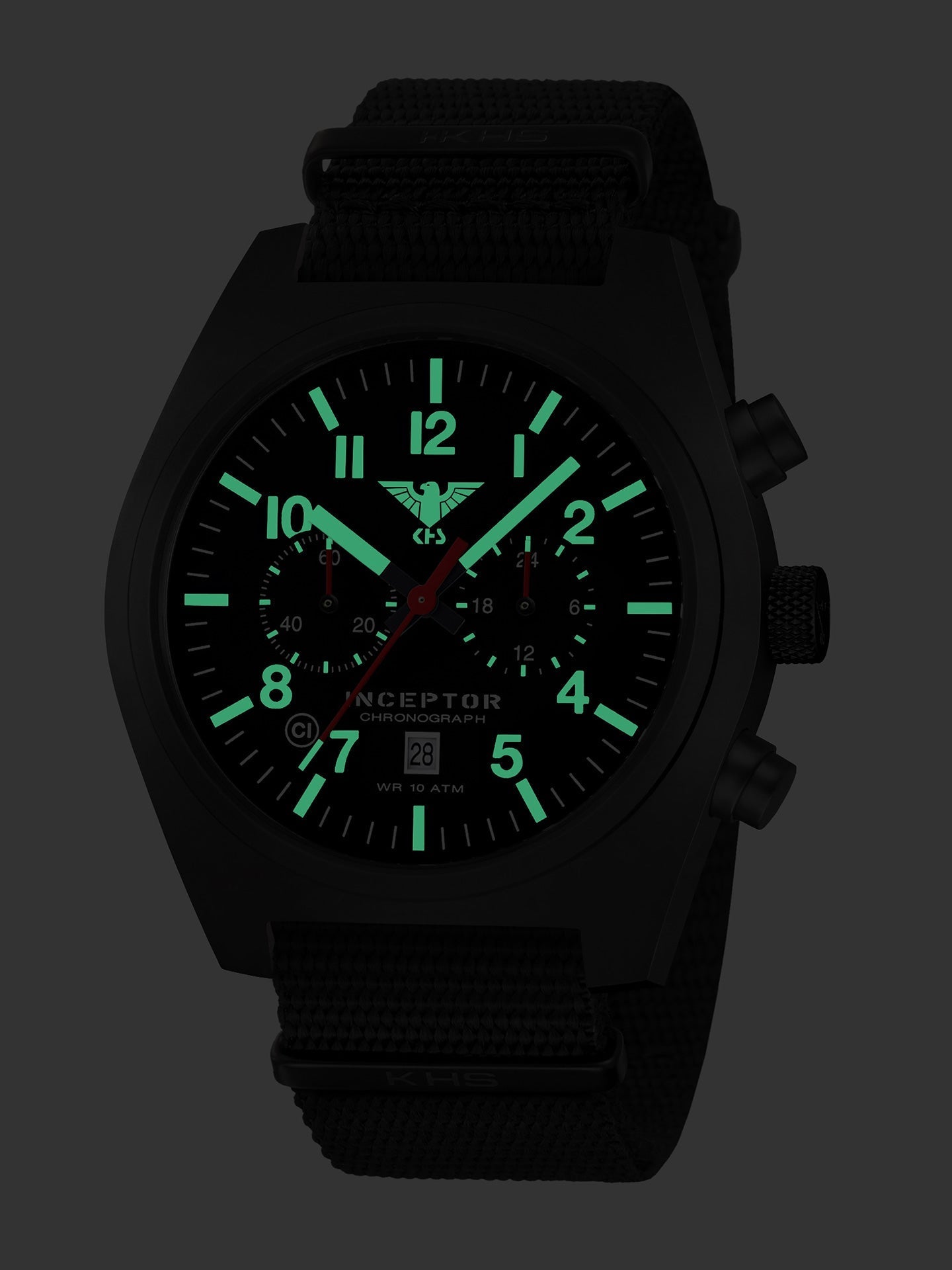 INCEPTOR | Quarz Chronograph | Black Steel