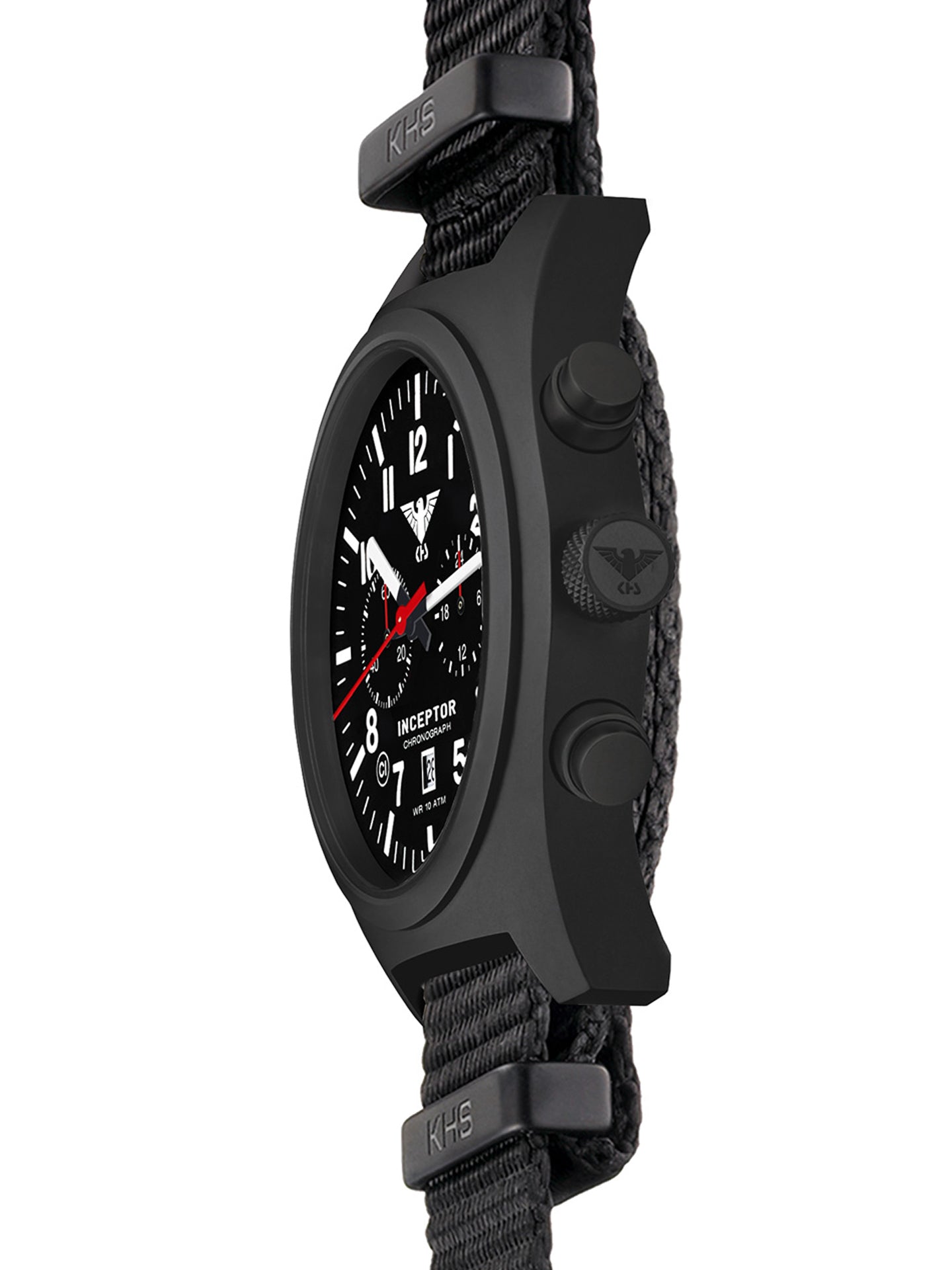 INCEPTOR | Quarz Chronograph | Black Steel