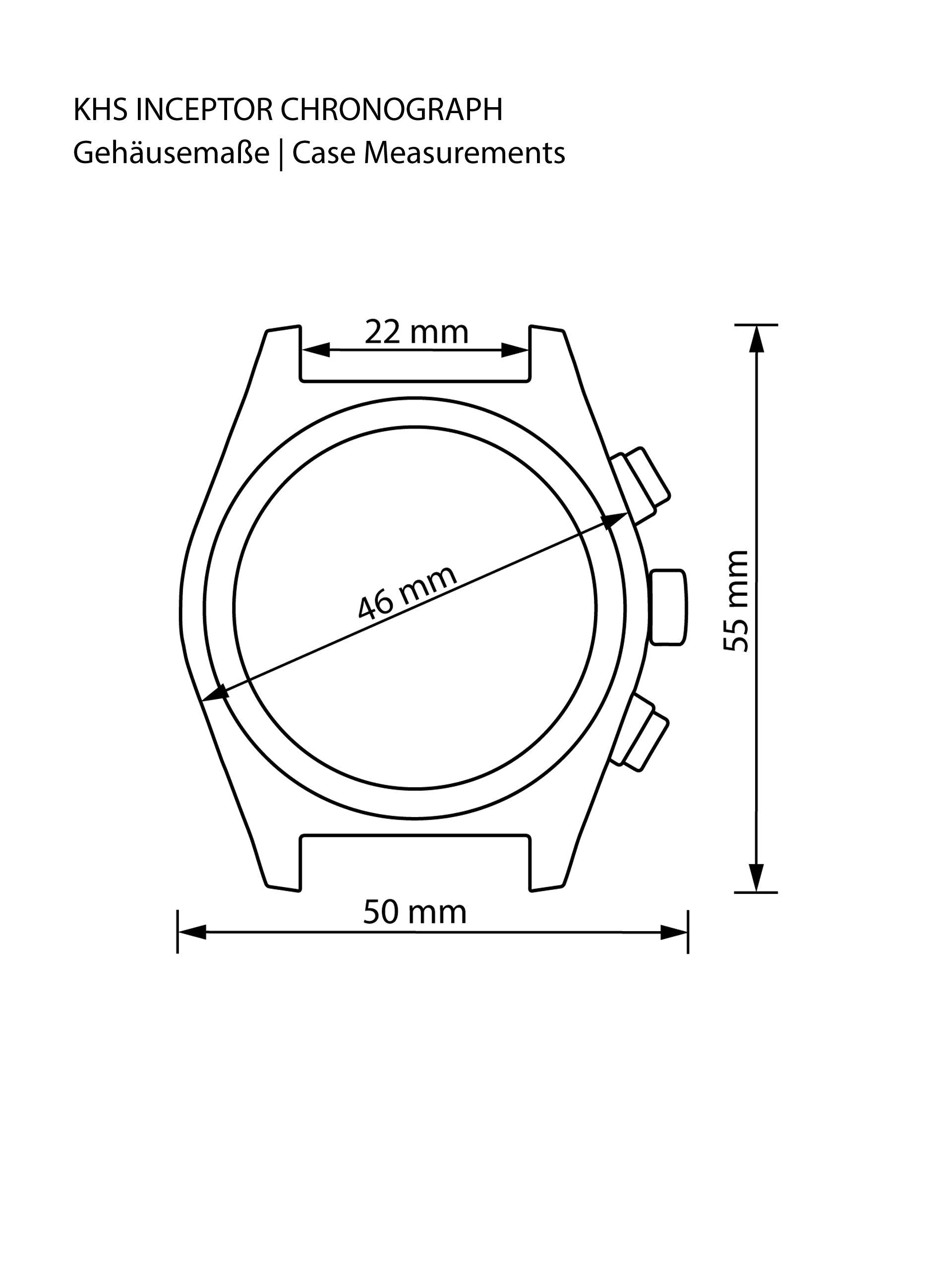 INCEPTOR | Quarz Chronograph | Black Steel