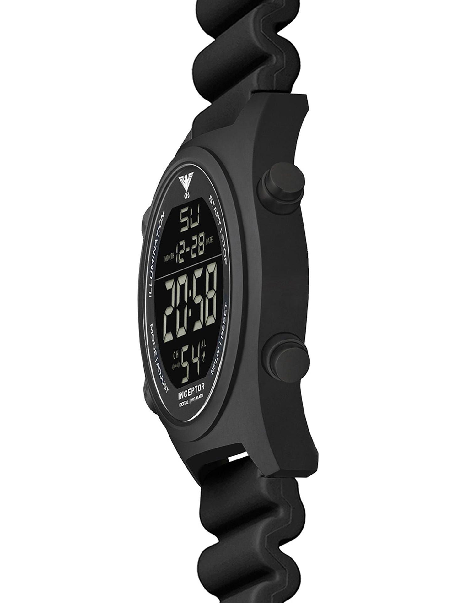 INCEPTOR | Quarz Digital | Black Steel