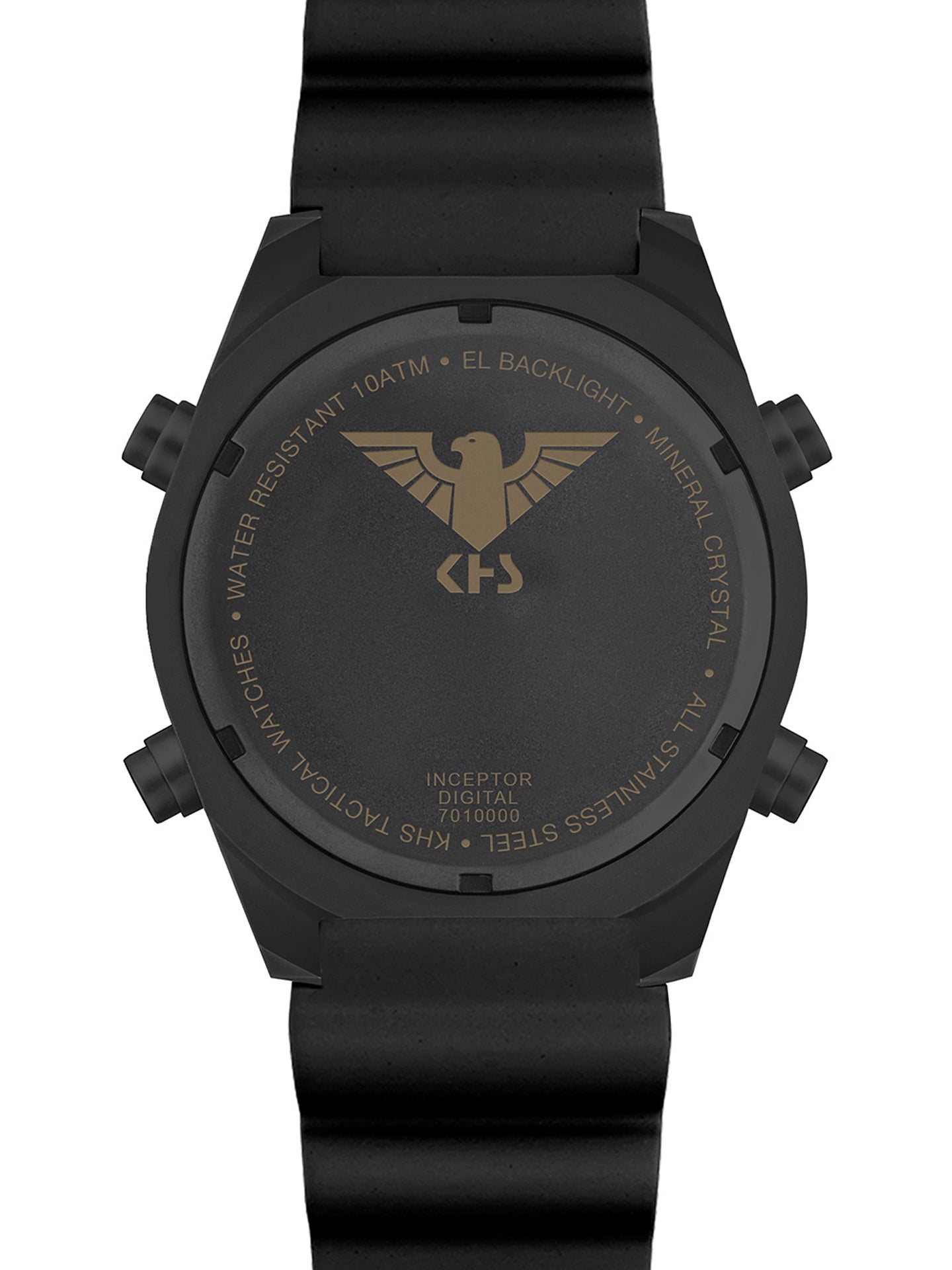 INCEPTOR | Quarz Digital | Black Steel