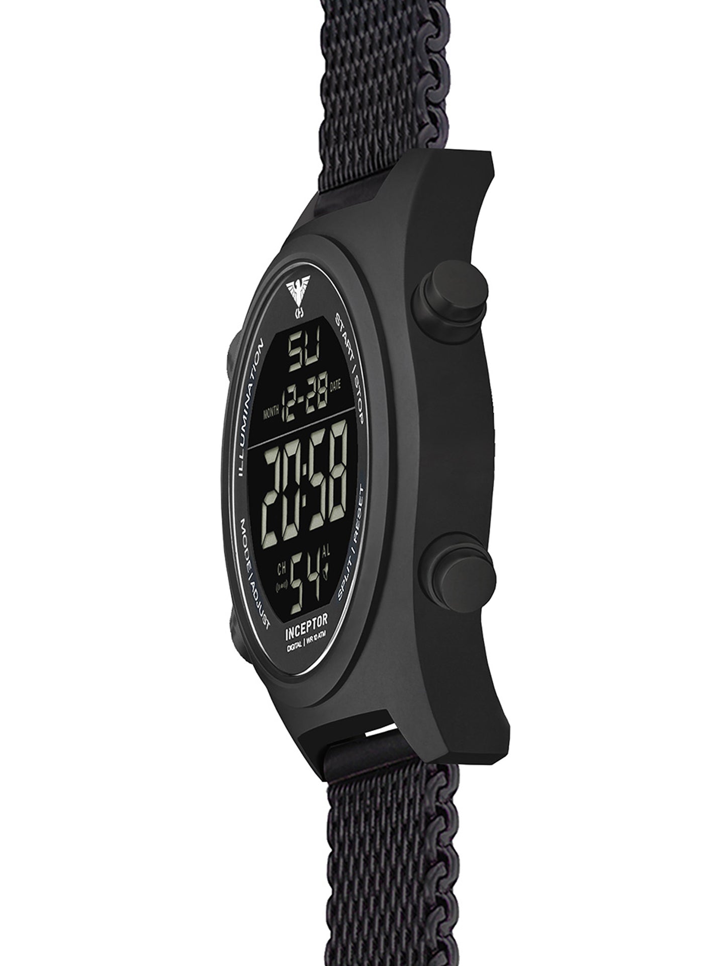INCEPTOR | Quarz Digital | Black Steel