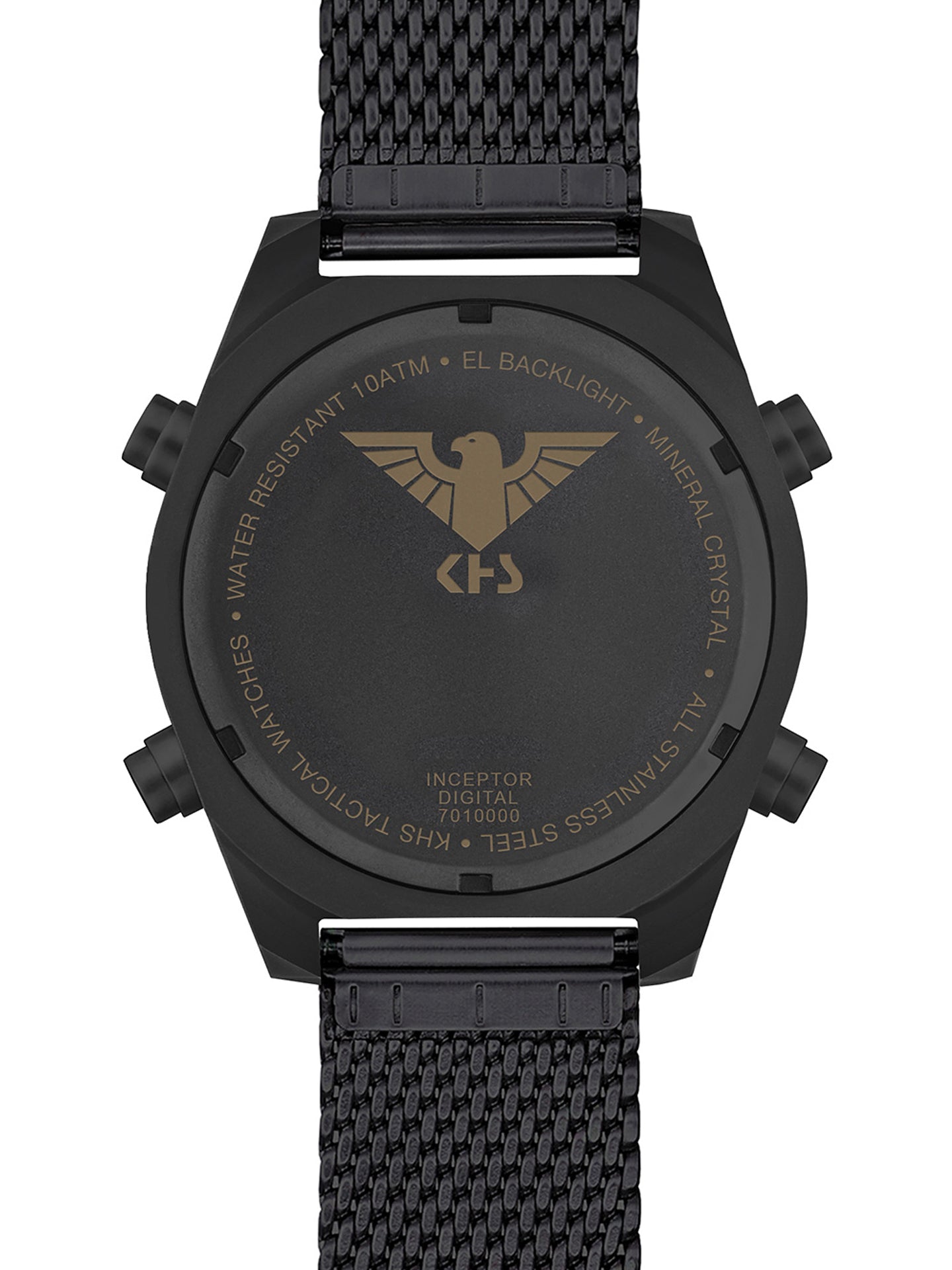 INCEPTOR | Quarz Digital | Black Steel