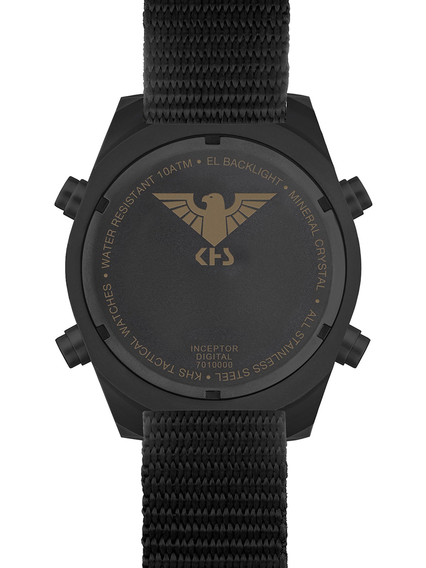 INCEPTOR | Quarz Digital | Black Steel