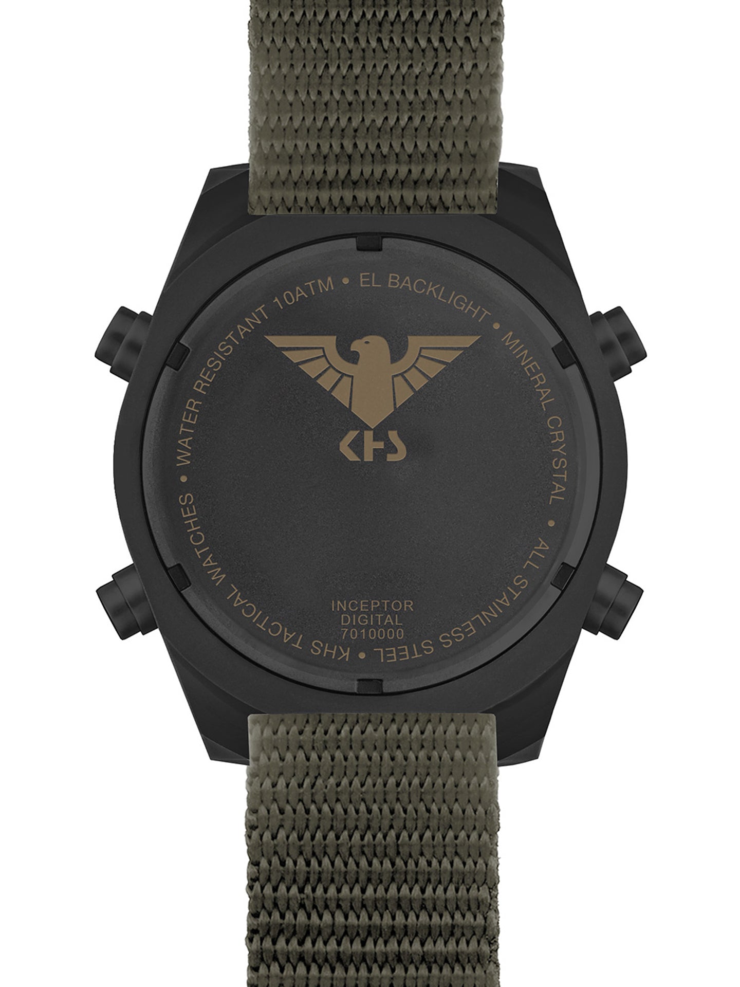 INCEPTOR | Quarz Digital | Black Steel