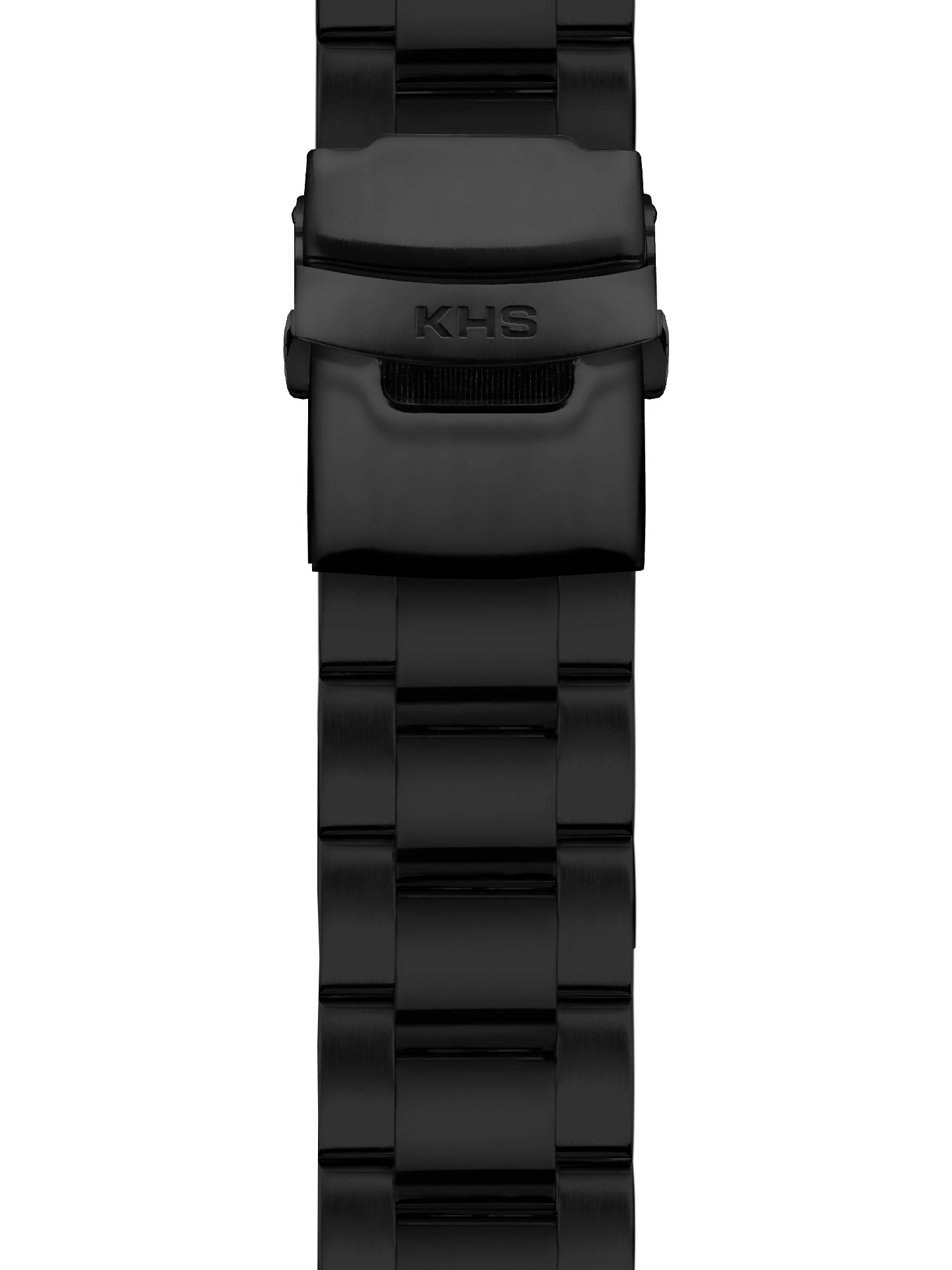 Metal Band Seeker Black Steel 22mm