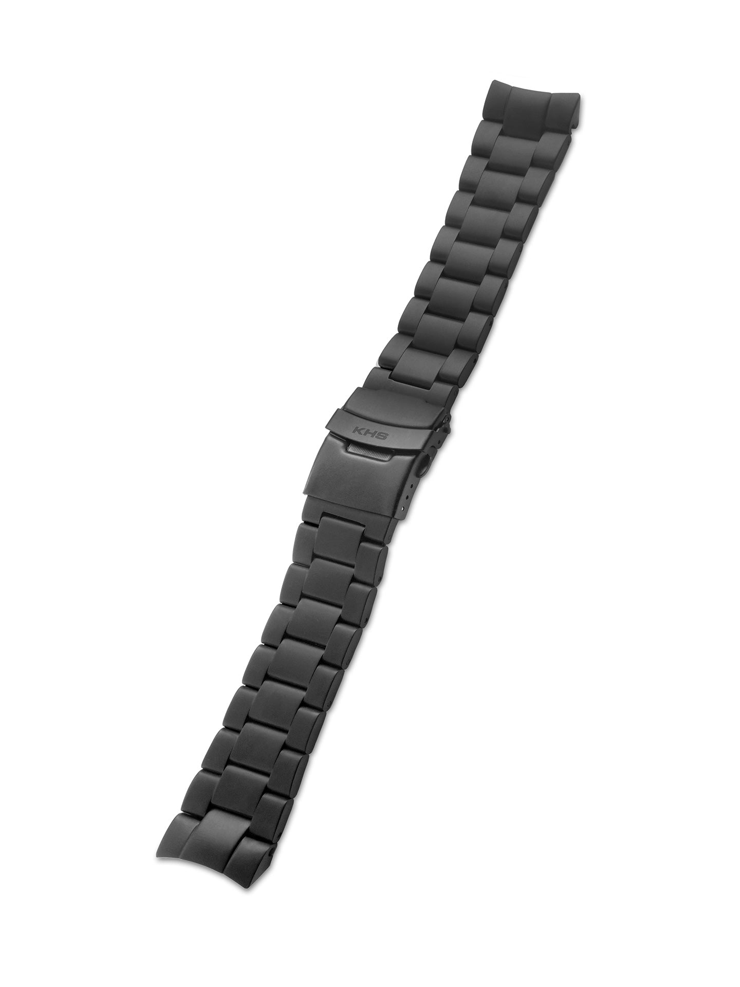 Metal Band Seeker Black Steel 22mm