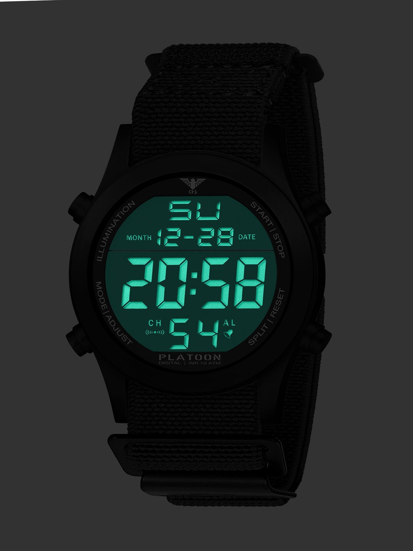PLATOON | Quarz Digital | Black Steel
