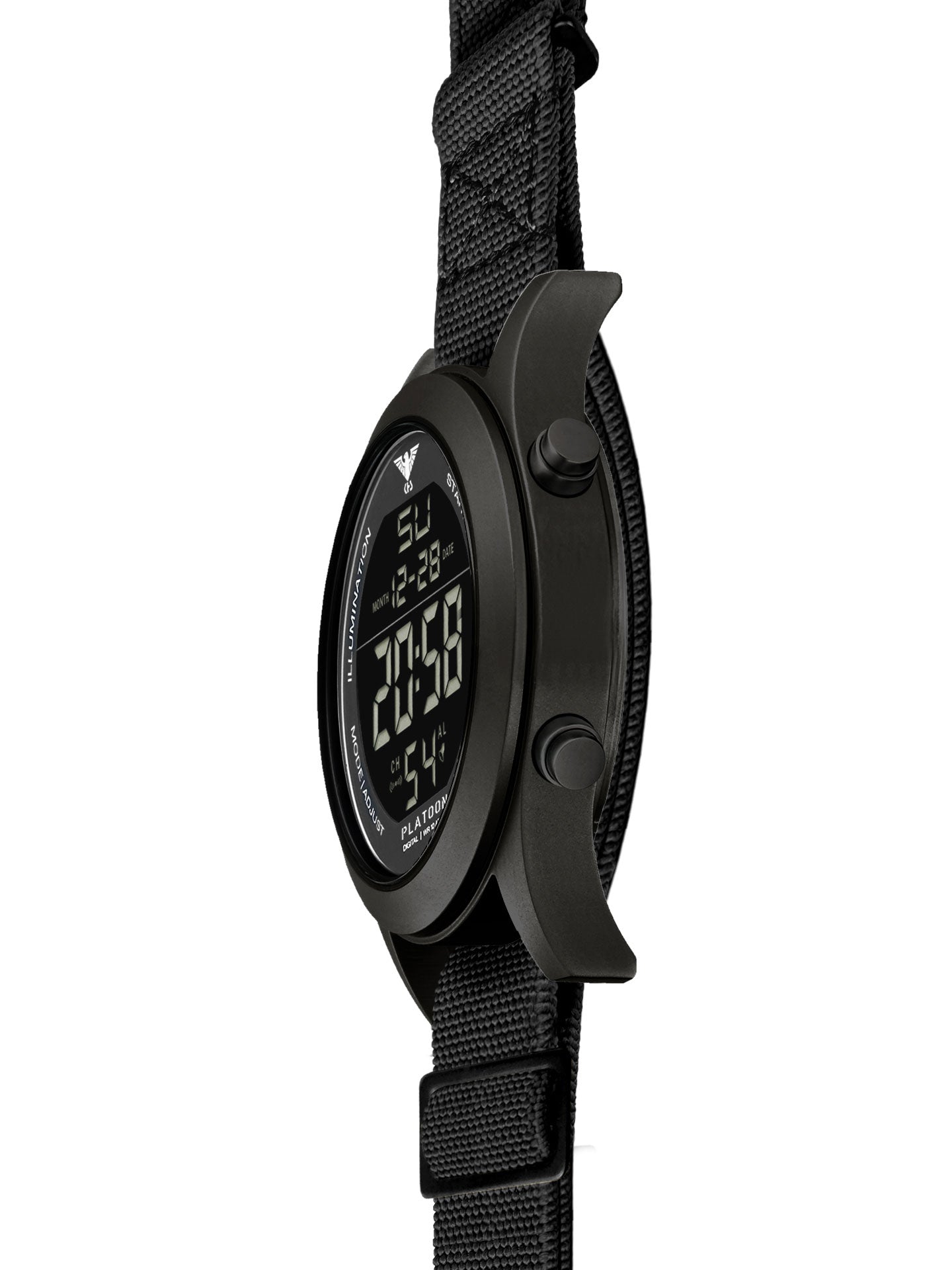 PLATOON | Quarz Digital | Black Steel