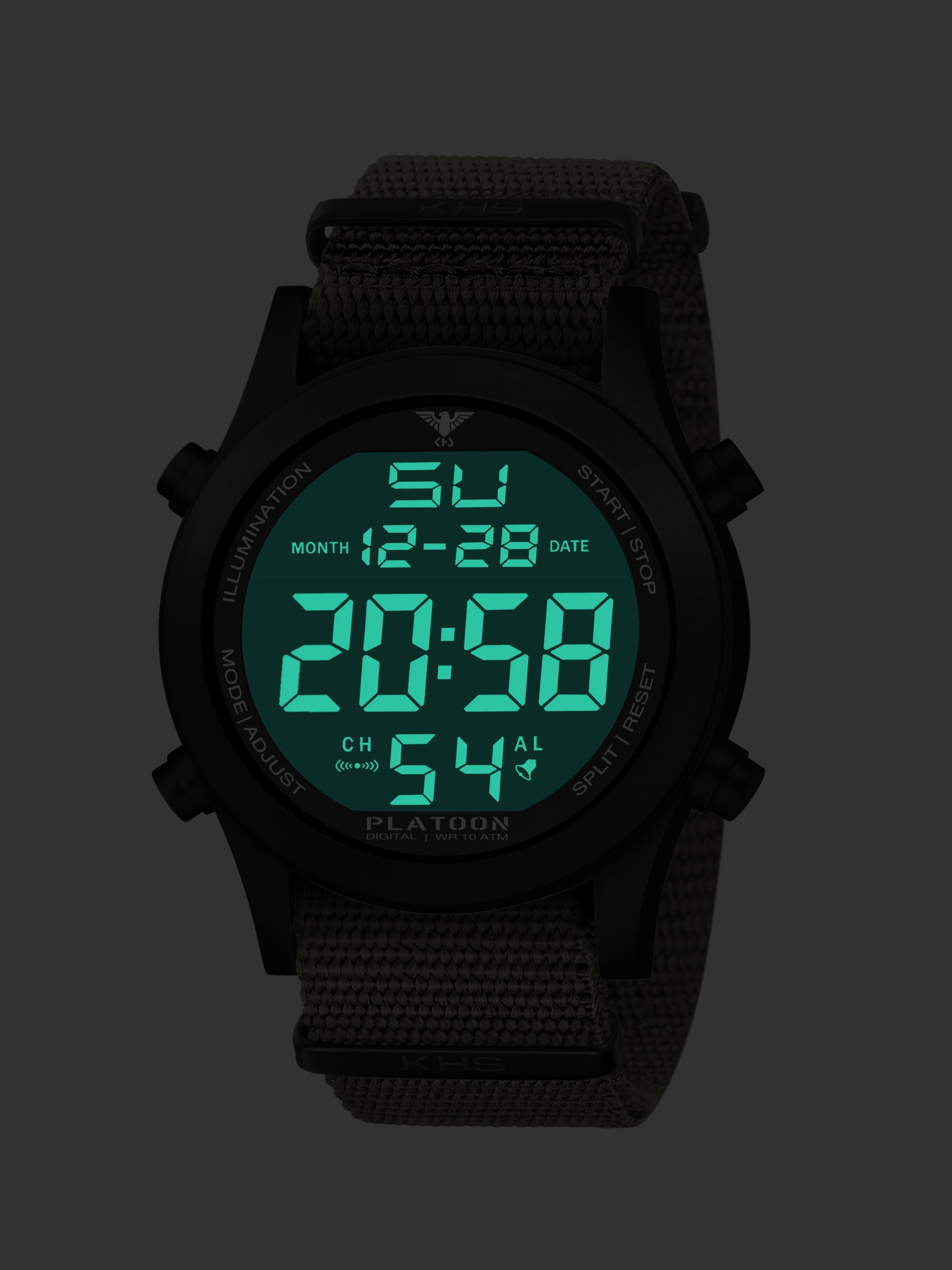 PLATOON | Quarz Digital | Black Steel