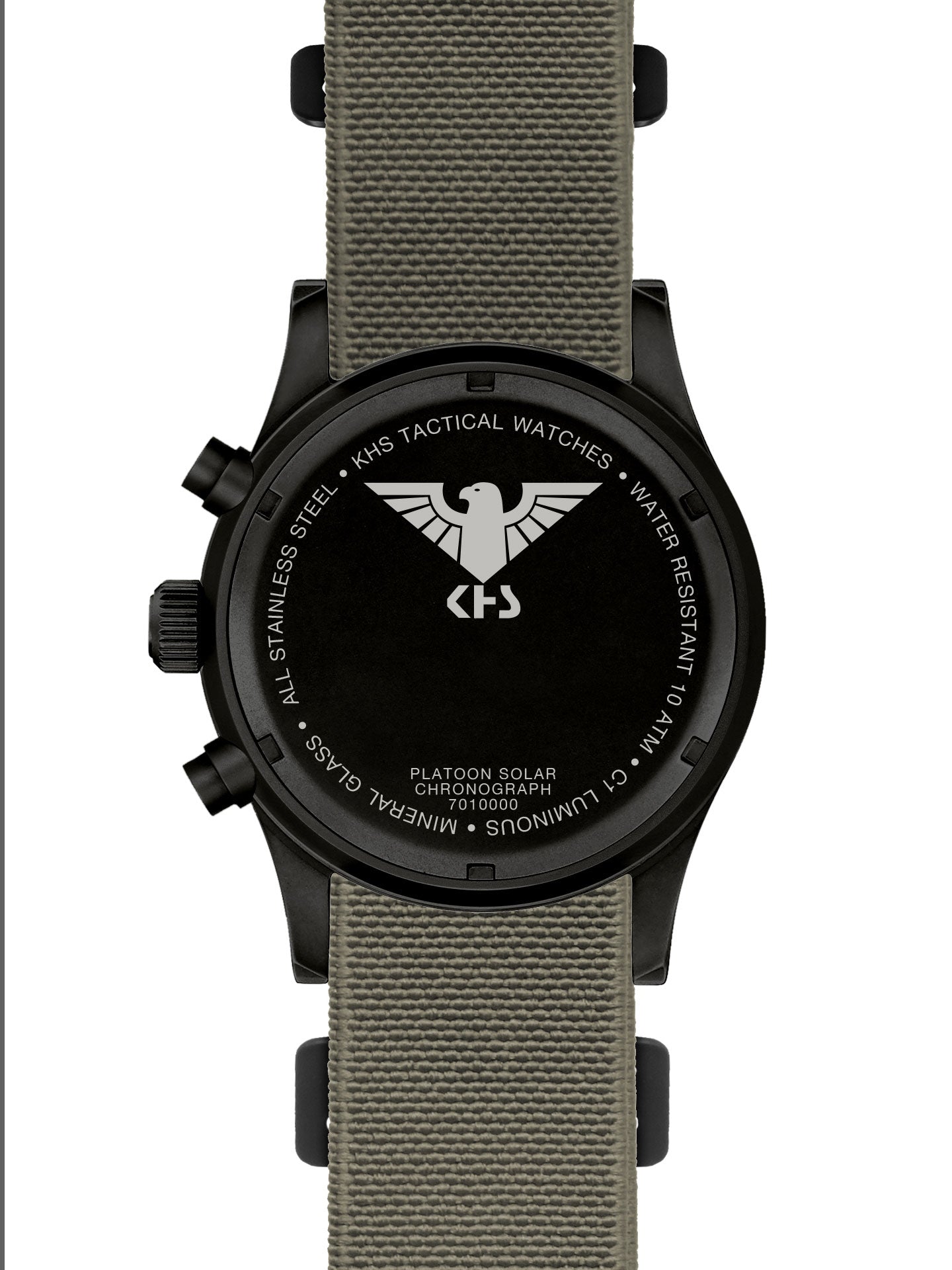 PLATOON | Quartz Solar Chronograph | Black Steel