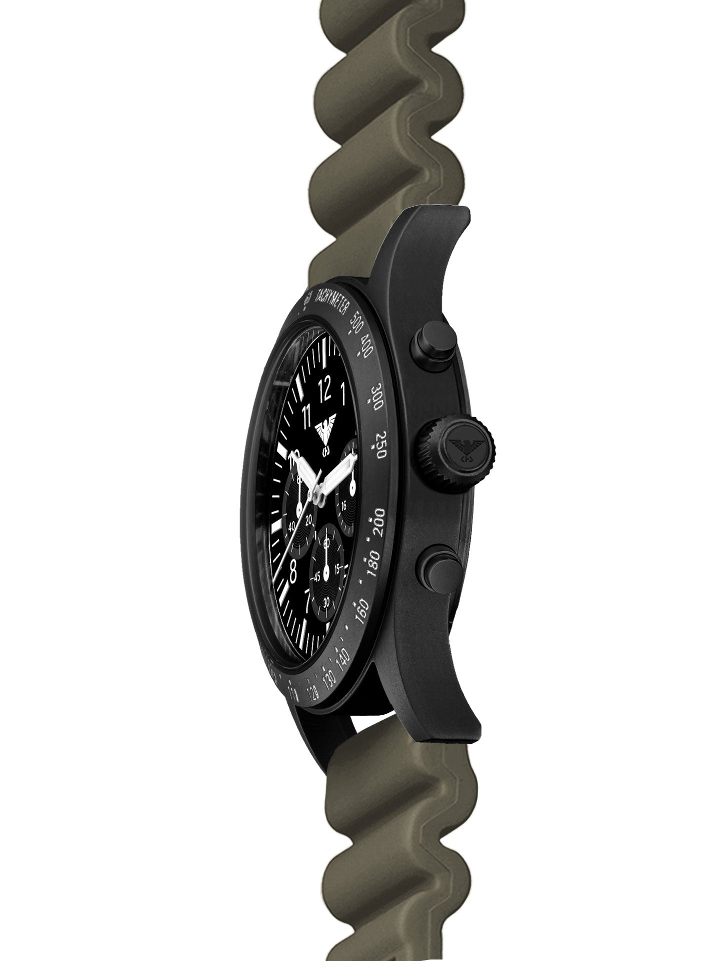 PLATOON | Quartz Solar Chronograph | Black Steel