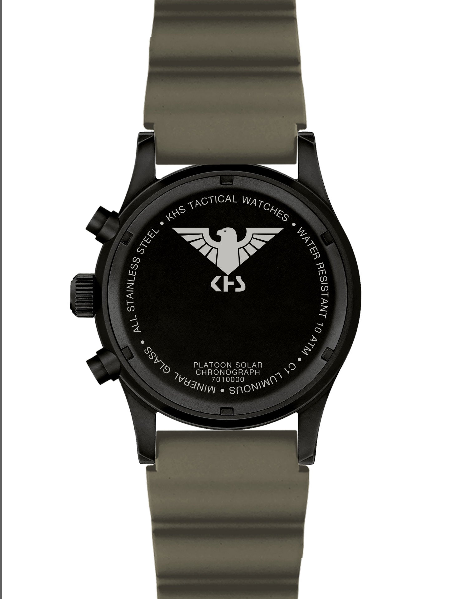 PLATOON | Quartz Solar Chronograph | Black Steel