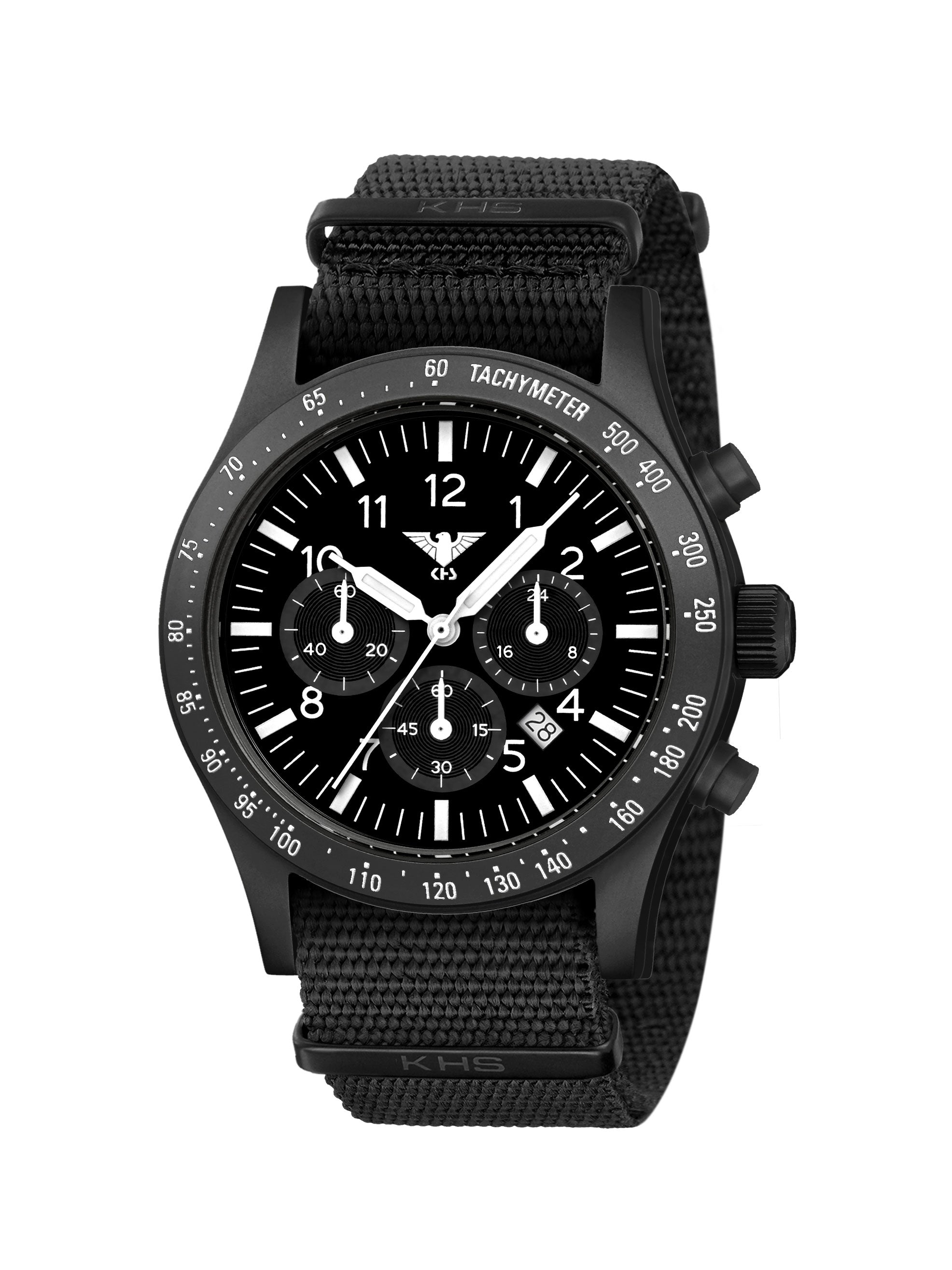 PLATOON | Quartz Solar Chronograph | Black Steel