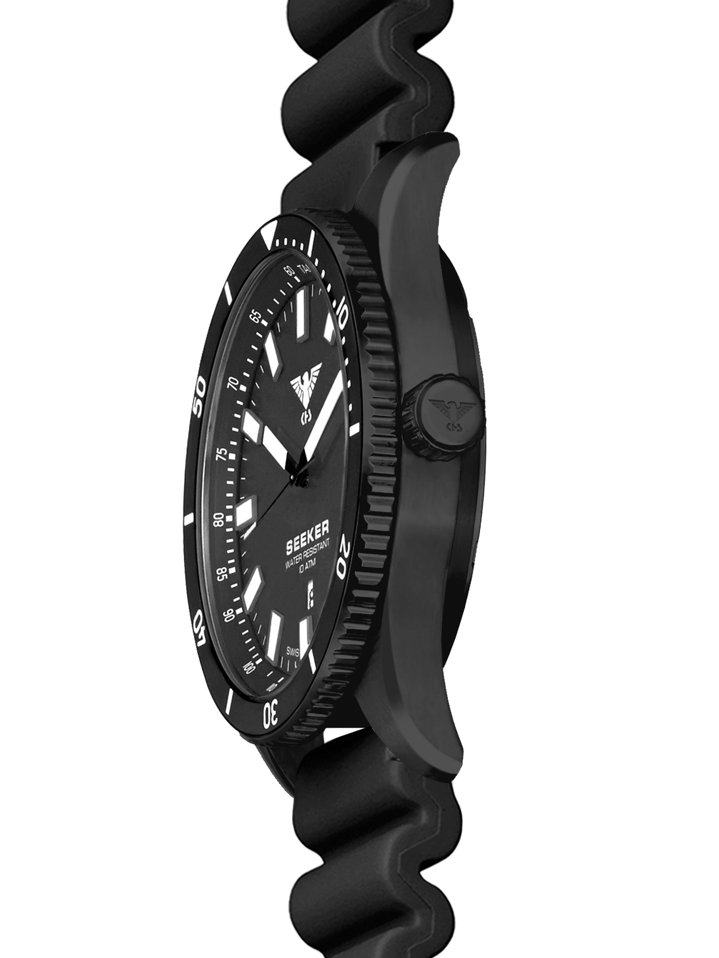 SEEKER | Quarz Analog | Black Steel